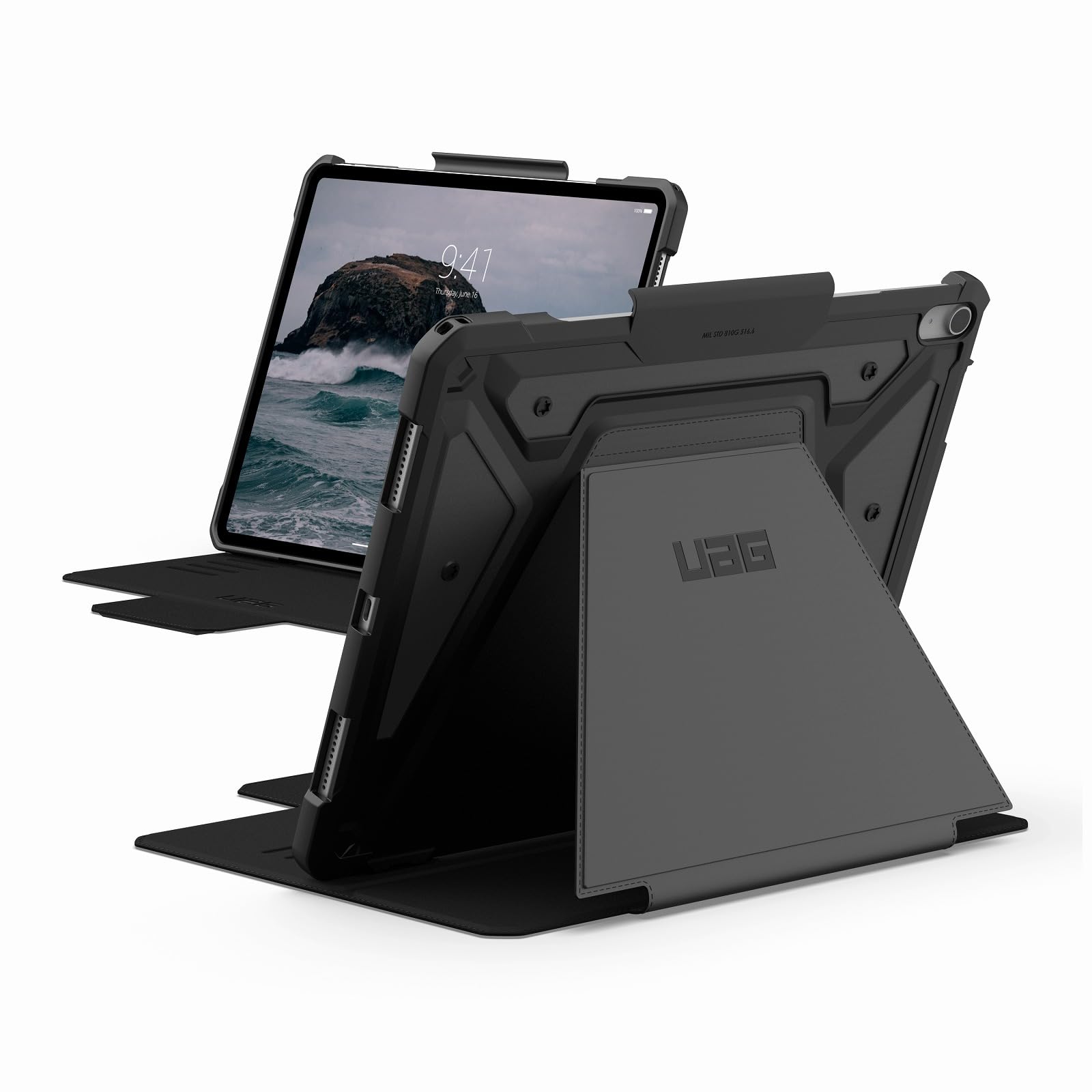 URBAN ARMOR GEAR 13インチ iPad Air (M2) 対応 耐衝撃ケース METROPOLIS SE ブラック 【日本正規代理店】 UAG-IPDA13M2-FSE-BK｜T.M.Bストア