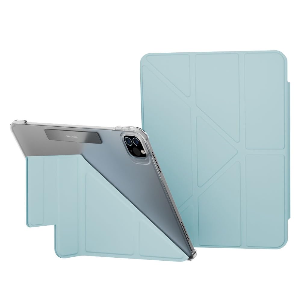 【MagEasy】 iPad Air 11インチ M2 対応 ケース 手帳型 5WAY スタンド付き 保護 カバー 動画視聴 タイピング スタンド [ iPadAir 10.9 &iPad Pro 11 アイパッドエアー 第4世代 第5世代 対応 ] FACET スカイブル