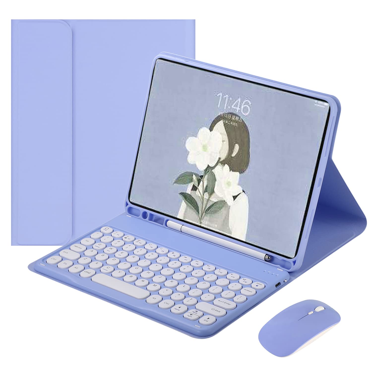 二十日鼠付き添い人 Fire 固定ディスク 10 Plus/固定ディスク 10 第11時人 2021年型 鍵盤容れもの 丸型手当たり 好いたらしい 色つや鍵盤 派手 10.1in 経口避妊薬Fire 固定ディスク 10 つけ加える 丸い・円い 分け隔てる式 鍵盤 取りまかなう (紫)