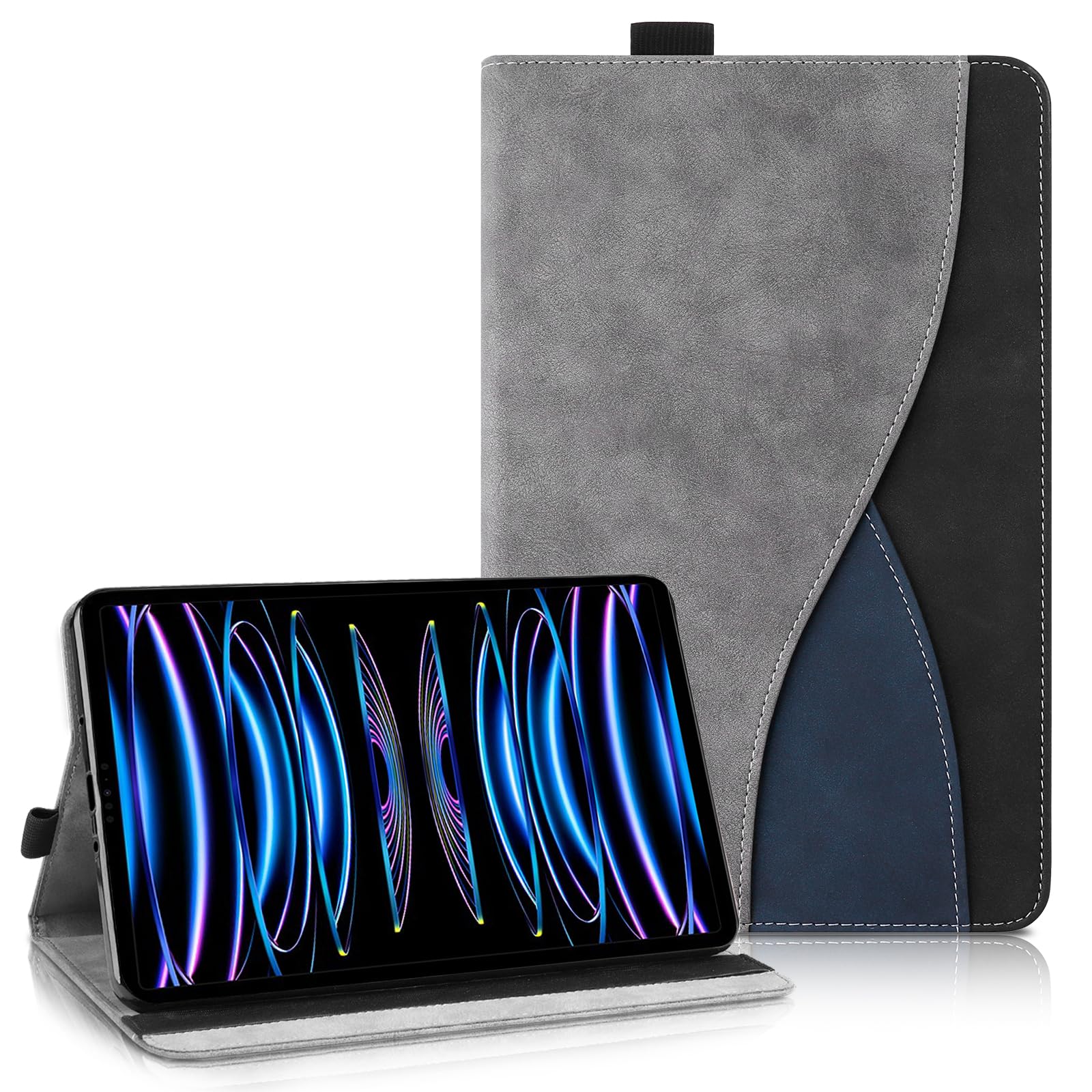 Succtopy iPad Pro 12.9 ケース 第6/5/4/3世代 ケース 2022/2021/2020/2018 PUレザー tpu材質 iPad 12.9インチ カバー ケース スタンド機能付き iPad Pro 12.9 ケース 2021 第5世代 カバー Apple Pencil 収納可能 カード収