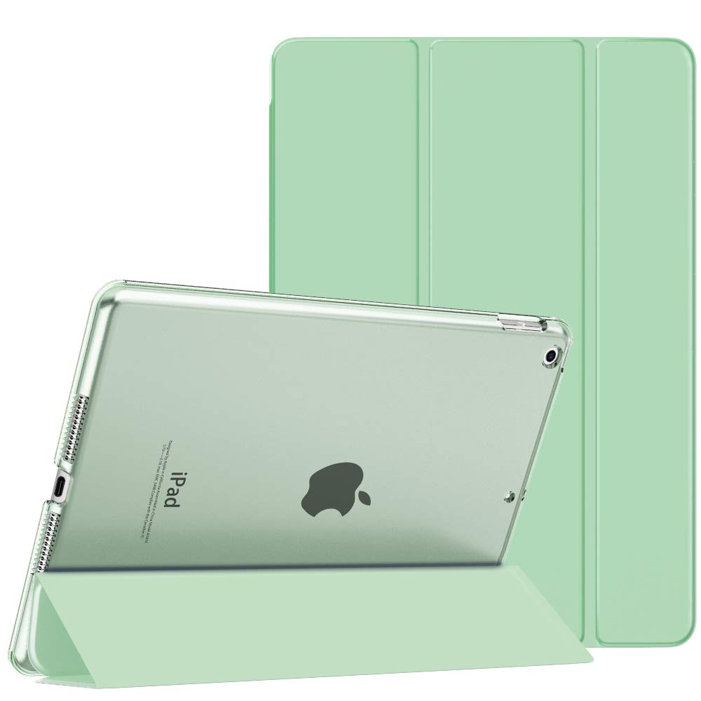 MoKo iPad 第9世代 2021/ 8世代 2020/ 7世代 2019用 スリムスタンド ハードバックシェル スマートカバーケース iPad 10.2インチ用 自動ウェイク/スリープ解除 グリーン