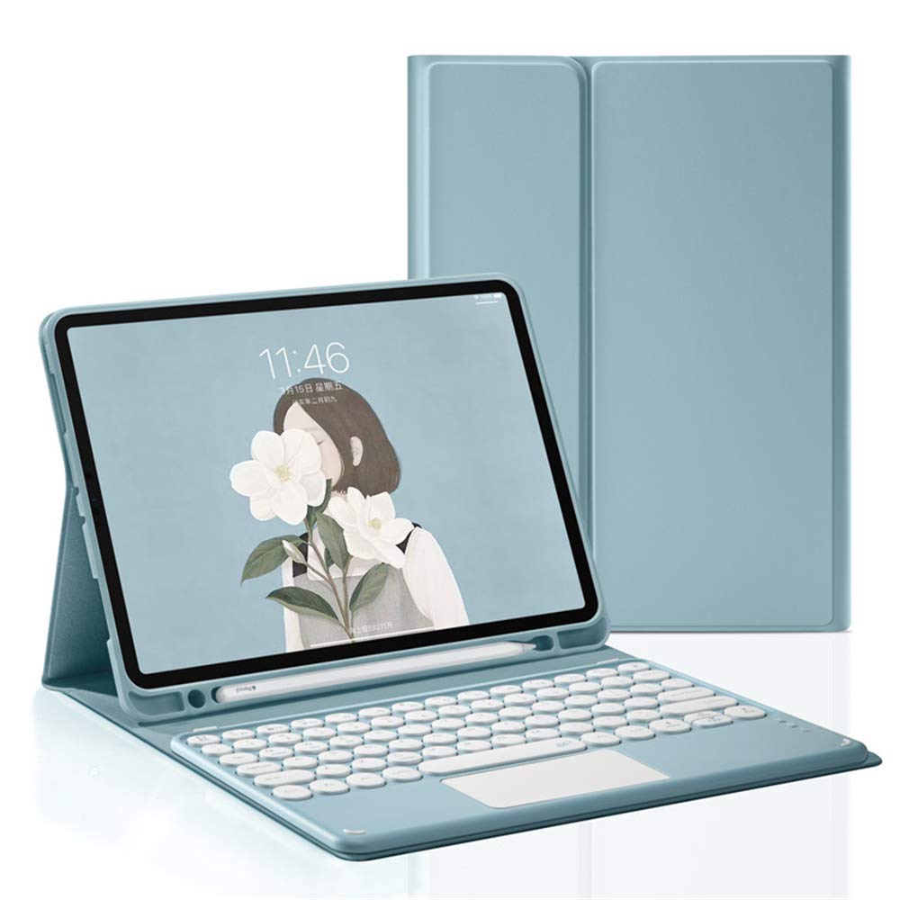 タッチパッド付き添い人 iPad Pro12.9（2022）鍵盤 入れもの 2018 2020 2021 （第6 5 4 3時人） 丸い・円い手がかり 派手 書き込み保持者内蔵 二十日鼠役立つこと 万覚え帳型 薄型 磁石 引きはなす式 無線電話 Bluetooth 手がかり