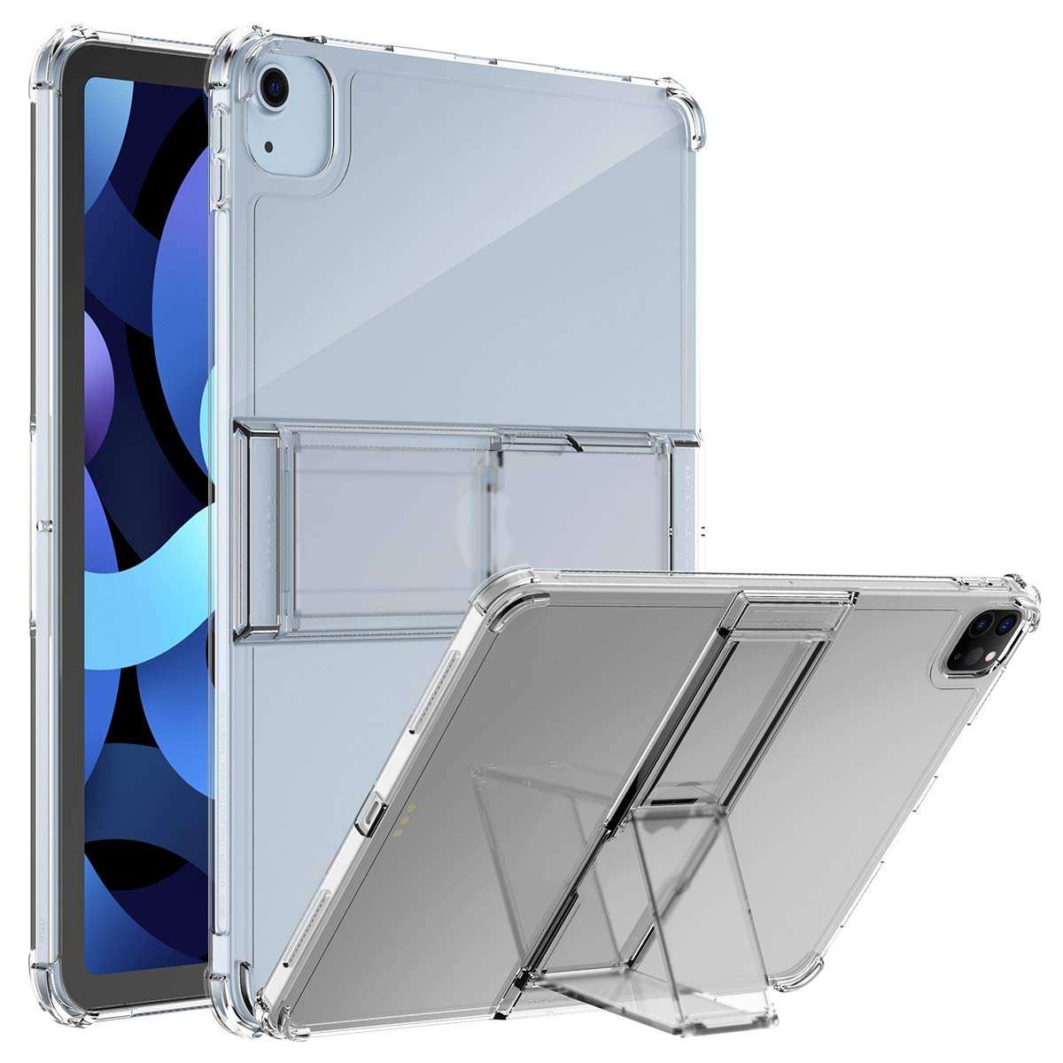 【araree】 iPad Air4 / iPad Pro 11 対応 ケース スタンド 付き クリア 耐衝撃ケース 衝撃 吸収 耐衝撃 ハイブリッド 薄型 透明 カバー スリム 衝撃吸収ケース [ Apple iPad Air 10.9 第4世代 2020 / iPadPro11 第