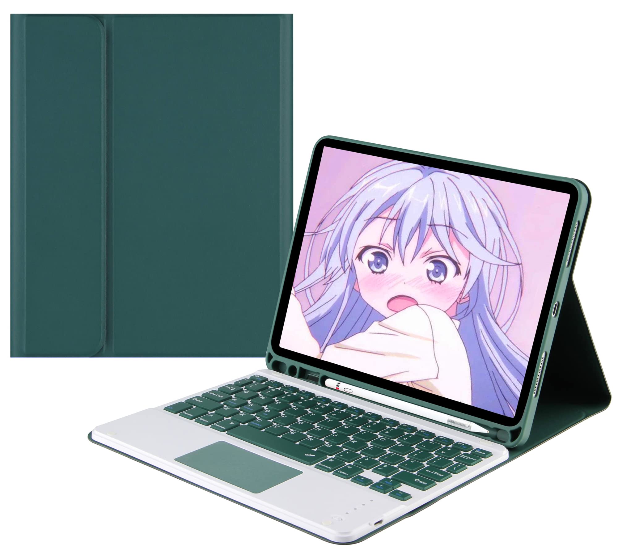 人気 iPad 5 iPad 6 Air 2 キーボードケース タッチパッド搭載 ペンシルホルダー付き 脱着式 Bluetooth キーボード 可愛い 軽量 薄型 おしゃれ iPad 第5世代 第6世代 9.7インチ キーボード ケース 手帳｜T.M.Bストア