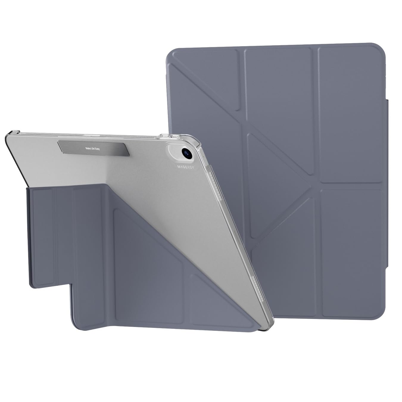 【MagEasy】 iPad Air 2024 M2 13 相応う 入れもの 万覚え帳型 5WAY 照明ランプ付き添い人 保護すること 押しかぶせる 映像注意集中 タイピング 照明ランプ [ アイパッドエアー iPadAir 13in 相応う ] FACET アラスカンブルー