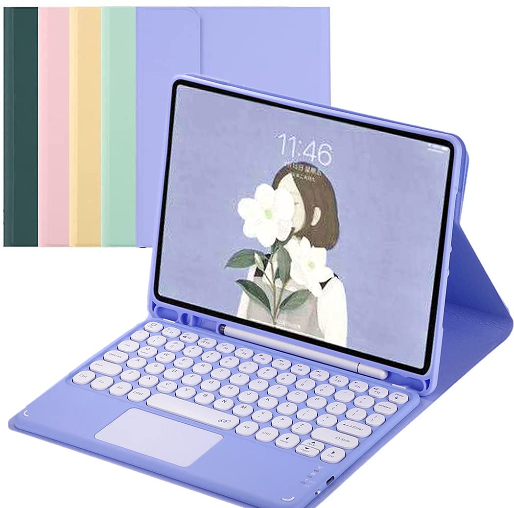 タッチパッド付き添い人 iPad Pro 11（2022）鍵盤 入れもの 2018 2020 2021 （第4 3 2 1 時人） 丸い・円い手がかり 派手 書き込み保持者内蔵 二十日鼠役立つこと 万覚え帳型 薄型 磁石 引きはなす式 無線電話 Bluetooth 手がかり