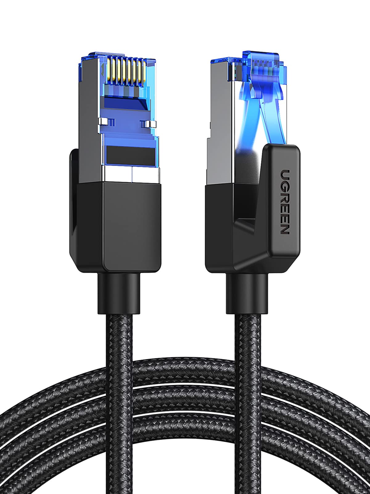 UGREEN ローカルエリアネットワーク有線テレビ CAT8 10M メッシュローカルエリアネットワーク有線テレビ 範疇8 繋ぎ 超光速度40Gbps CAT8標準尺度 イーサネットケーブル 爪折れ押しとどめる 遮蔽物 モデム ルーター なおなお書き3 なおなお書き4 Xbox等に相応う