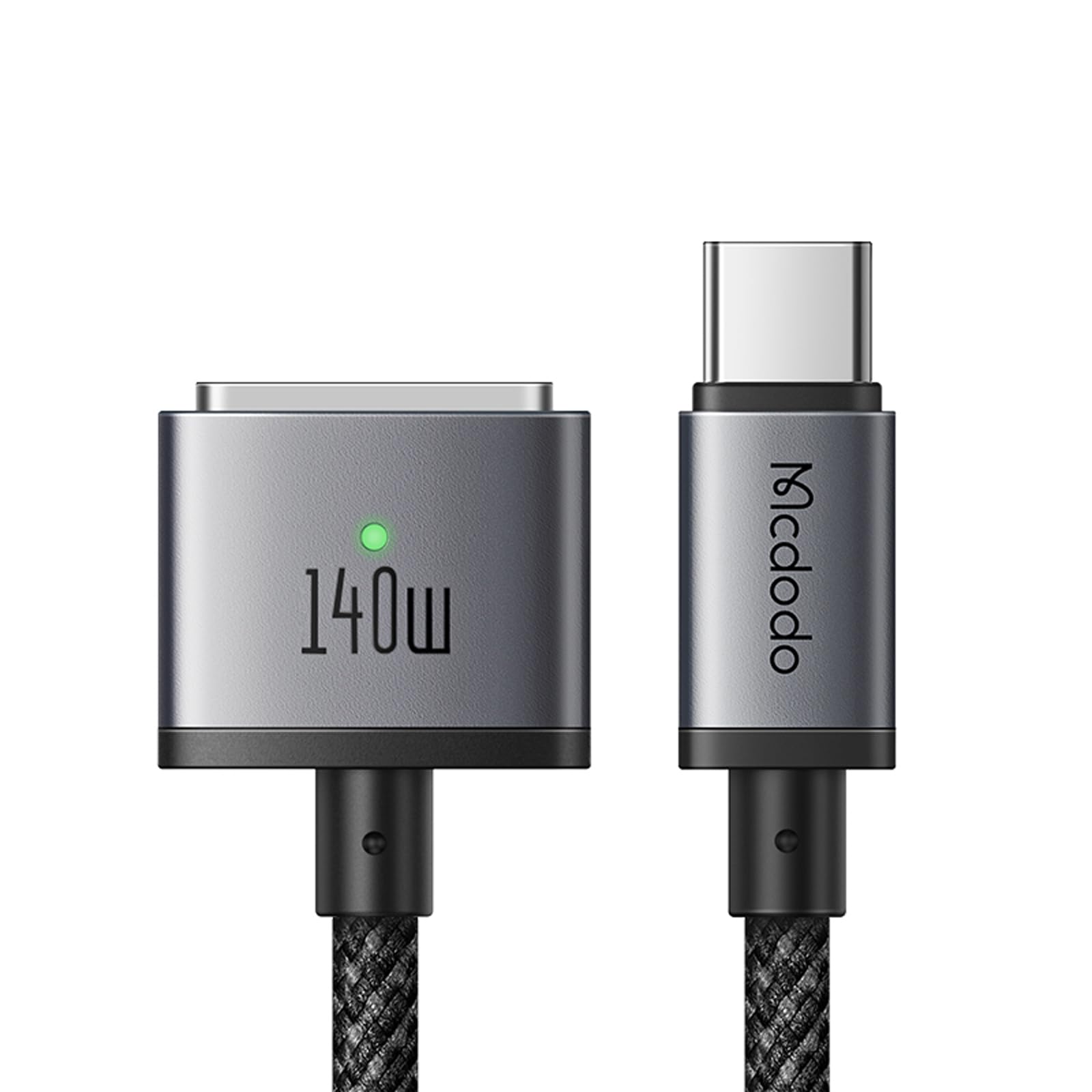 Mcdodo 140W USB-C to Mag-safe 3 磁気充電ケーブル 2m 140W急速充電 PD3.1新急速充電規格対応 強力な磁気 磁気充電コード 急速充電アダプター PD充電 Mac機種対応 MacBook Air (M2チップ、2022年機種) 、MacBook P