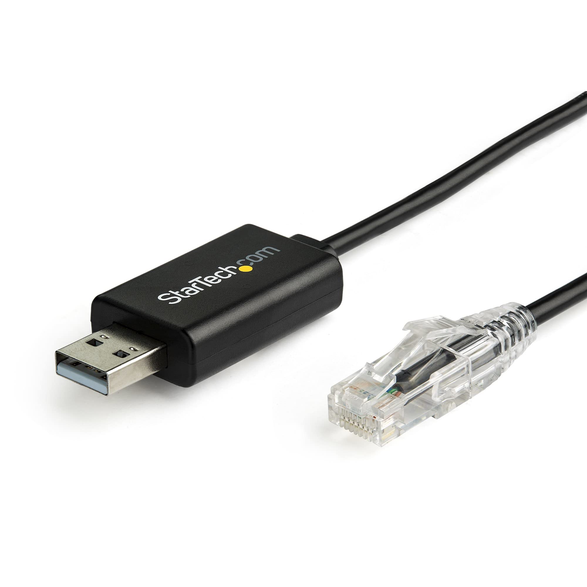 StarTech.com RJ45-USB Cisco互換コンソールケーブル 1.8m Cisco/Juniperなど多くの機器に対応 Windows/Mac/Linux対応 ICUSBROLLOVR|T.M.Bストア