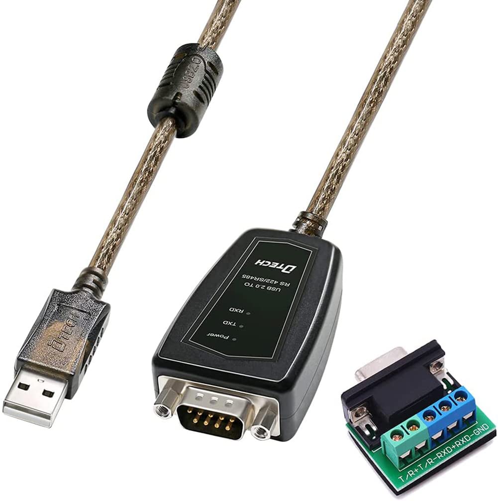 DTECH USB to RS422 RS485 シリアル ポート コンバーター アダプター ケーブル 1.5m CP2102チップセット内蔵 Windows 10 8 7 Macなどに対応