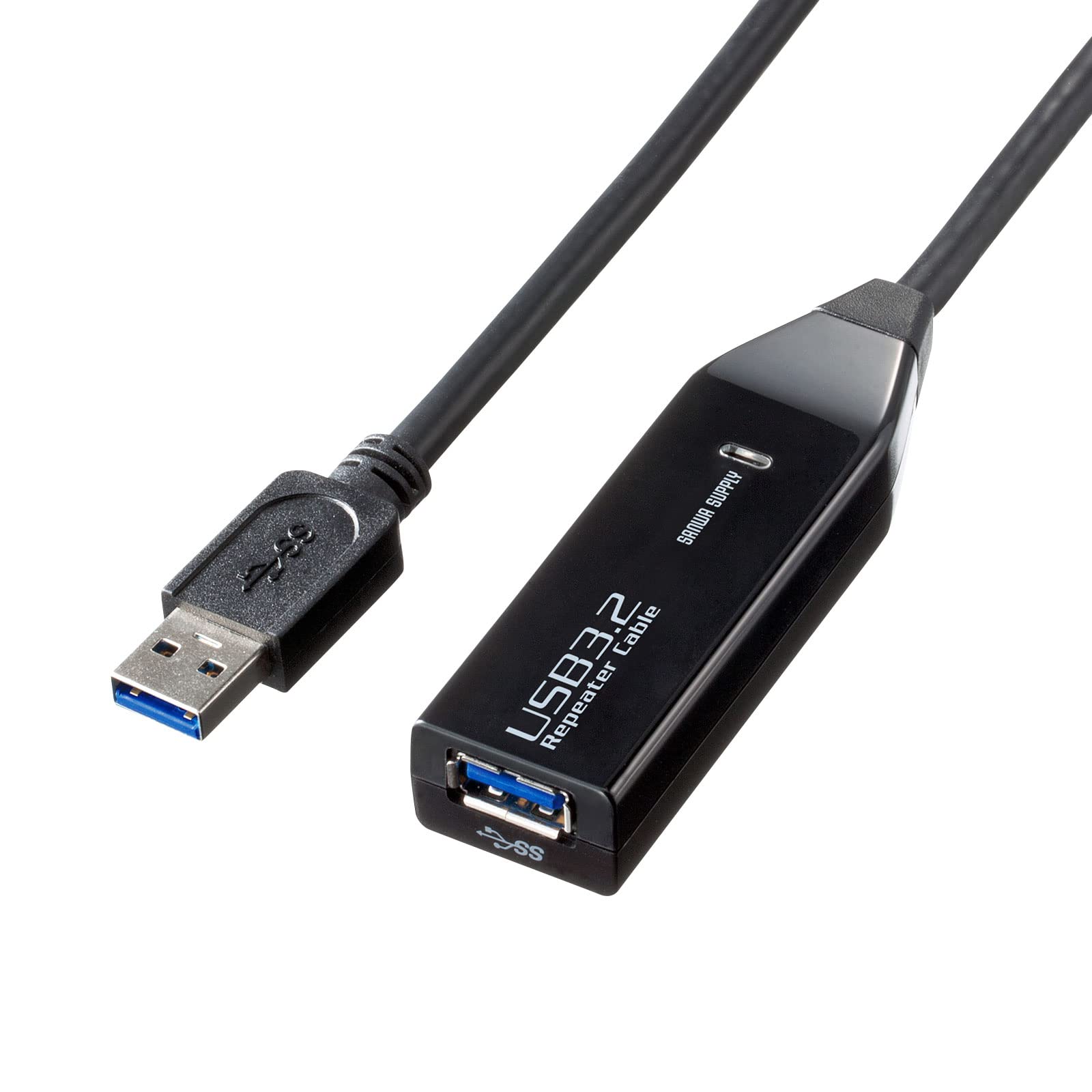 サンワサプライ USB取りひろげる有線テレビ 3m取りひろげる(USB3.2 Gen1アクティブリピーターケーブル) デイジーチェーン繋ぎ合わせる能力のある(最大限度8m取りひろげる) KB-USB-R303N