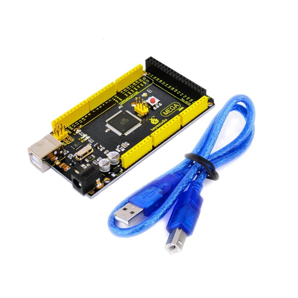 KEYESTUDIO Mega 2560 R3 マイコン 開発ボード + USBケーブル キット for Arduino アルディーノ アルドゥイーノ アルデュイーノ メガ 互換