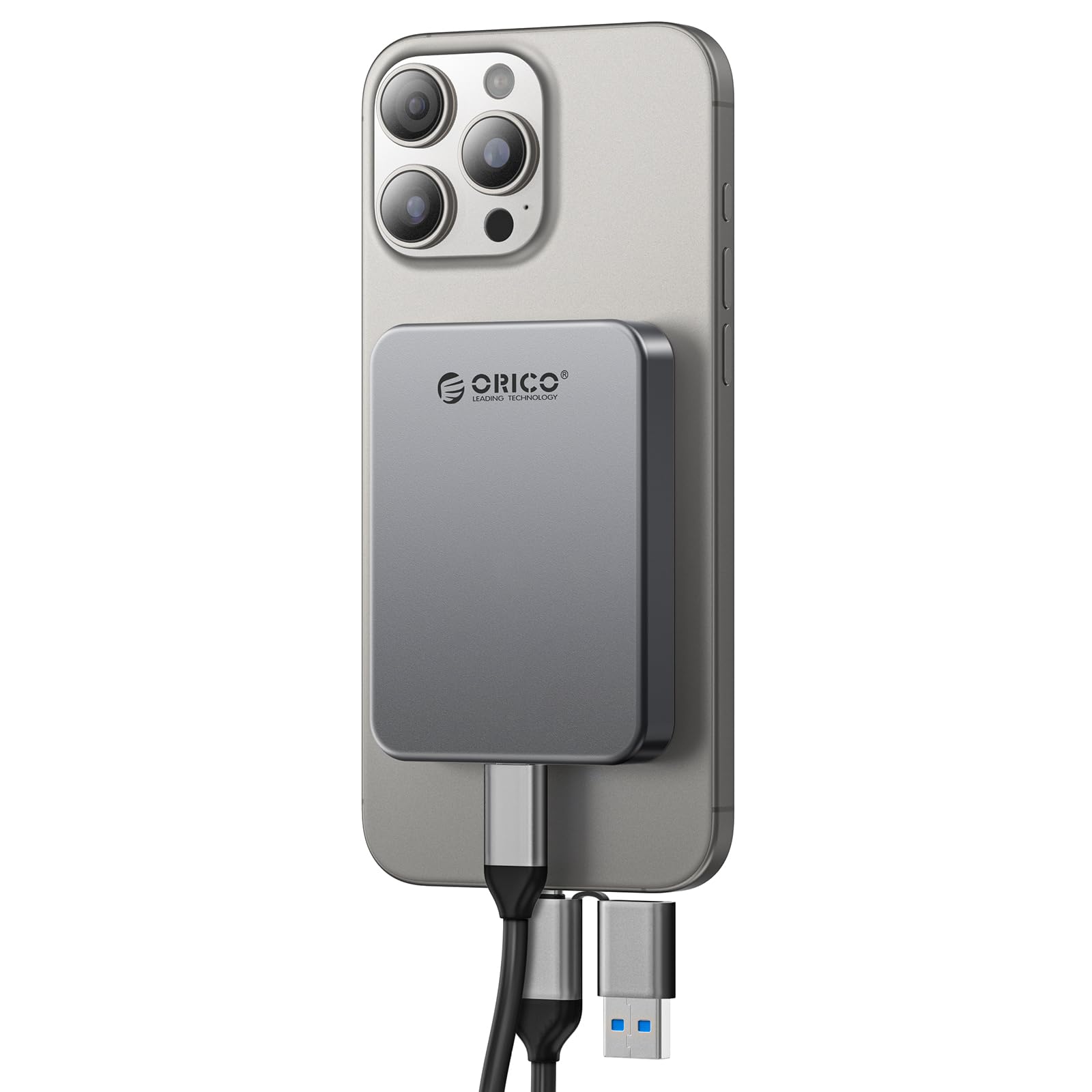 ORICO 1 結核症 磁気携帯型SSD、4K 120 fps ProRes HDR書きとどめる・保護すること、USB3.2 Gen1 最大限度460MB/s、USB C\u0026A 2 インチ 1有線テレビ、iPhone 16 Pro Max、経口避妊薬、電子計算機に相応うする外後ばらいSSD - K5PLUS