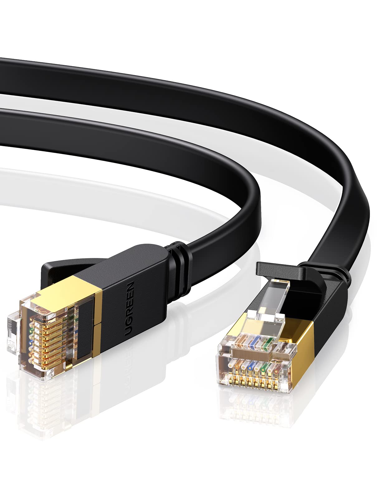 UGREEN LANケーブル カテゴリー7 10M RJ45 コネクタ ギガビット10Gbps/600MHz CAT7準拠 イーサネットケーブル STP 爪折れ防止 シールド モデム ルータ PS5 PS4 Xbox等に対応｜T.M.Bストア