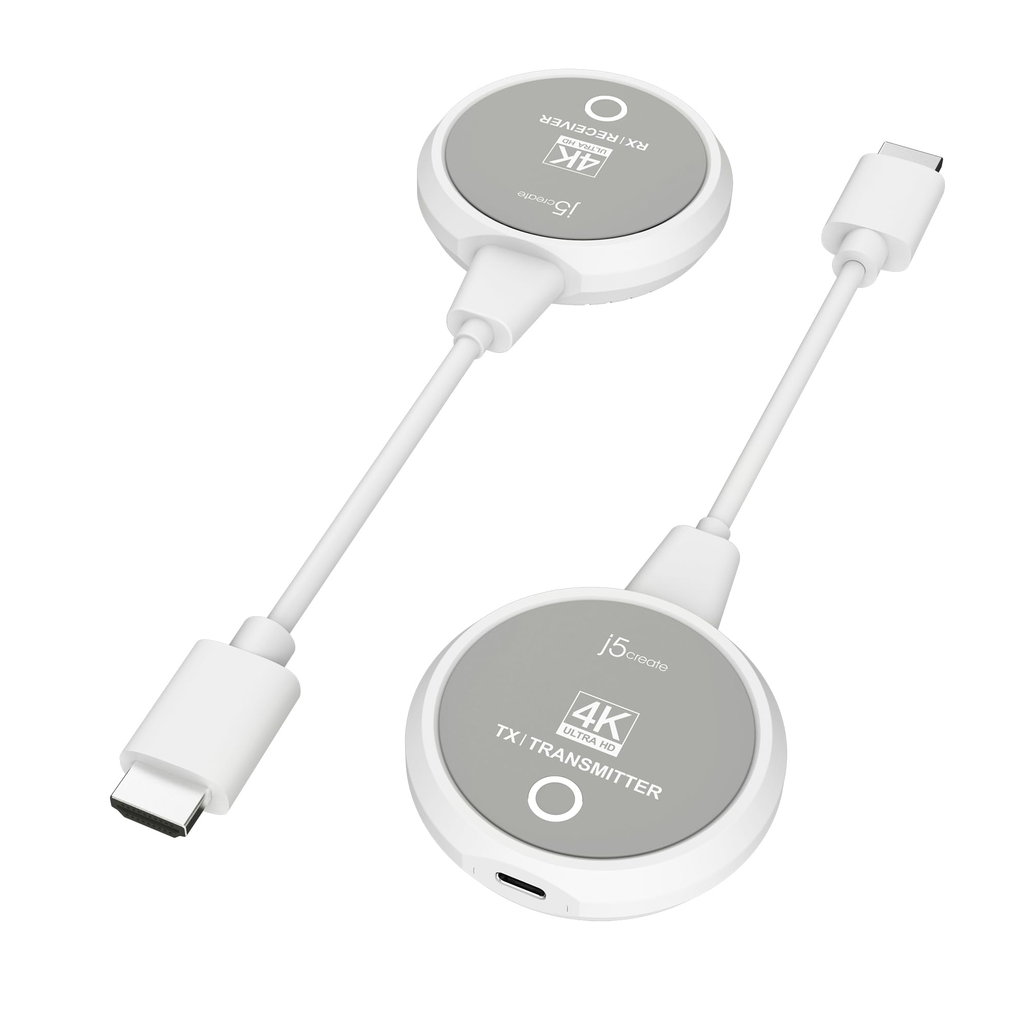 j5create 4K対応 ワイヤレス HDMI 送受信機セット HDCPtoHDMI HDCP対応 無線距離30m 5G/2.4GHz プラグ&プレイ Miracast AirPlay Chromecast対応 ミラーリング 複製モード 拡張モード対応 会議室/教室/自宅 JVAW75-EJ
