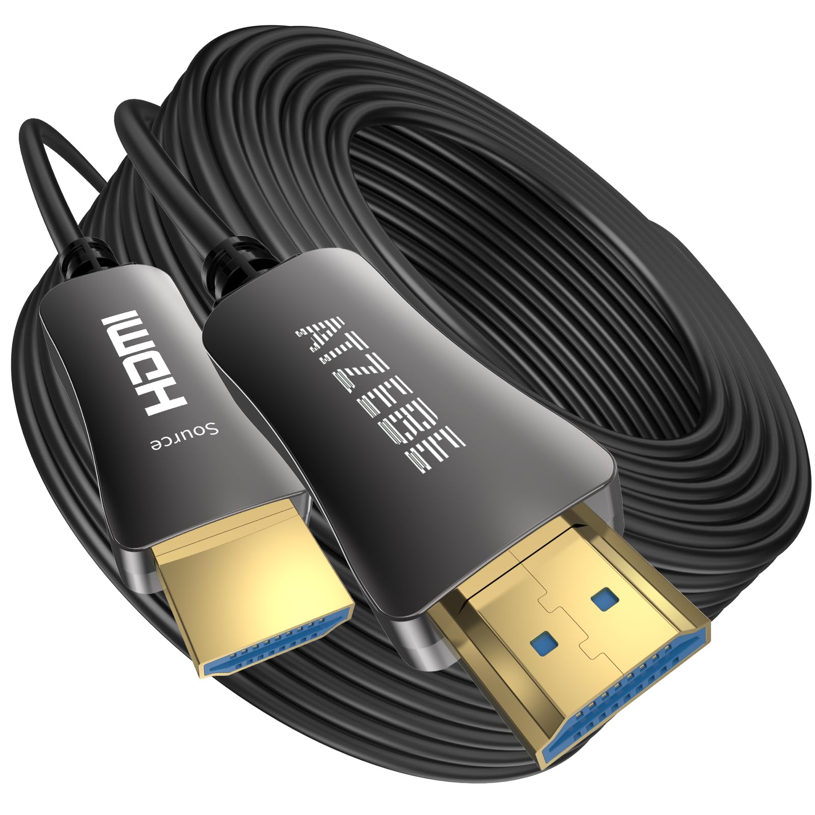 ATZEBE 光ファイバーHDMI ケーブル 15m 4K 60Hz対応 18gbps超高速伝送 4K HDR Ultra HD YUV4:4:4 HDCP 2.2 ARC ク機能 15m-pro|T.M.Bストア