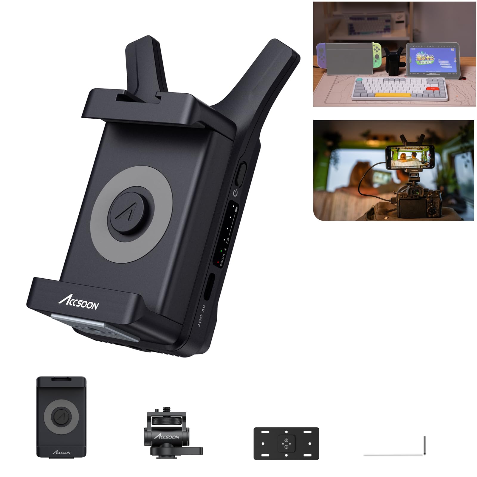 【Accsoon直営店】 ACCSOON CineView Nano ワイヤレス 映像伝送システム 送信機 1080p 60fps &le;0.06s 低遅延 150mの伝送距離 同時に4台のIOSまたはAndroidデバイス使用可能｜T.M.Bストア 33,345円