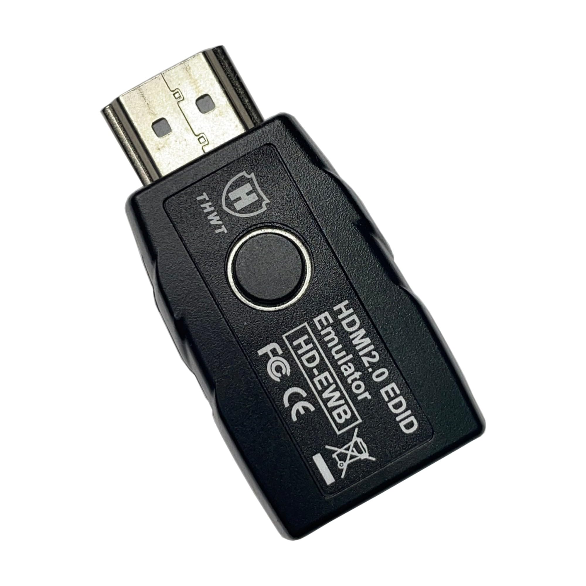 THWT HDMI 2.0 4K EDID エミュレーター 守りつづける器 (型番： 固定ディスク-EWB)、EDID の物真似とコンピューターシミュレーションを受け支える、HDCP通り手形スルー（環状道路や磨り消すではない）、不履行の EDID は 1080p@60サイクル 4:4:4 と 4K@60サイクル