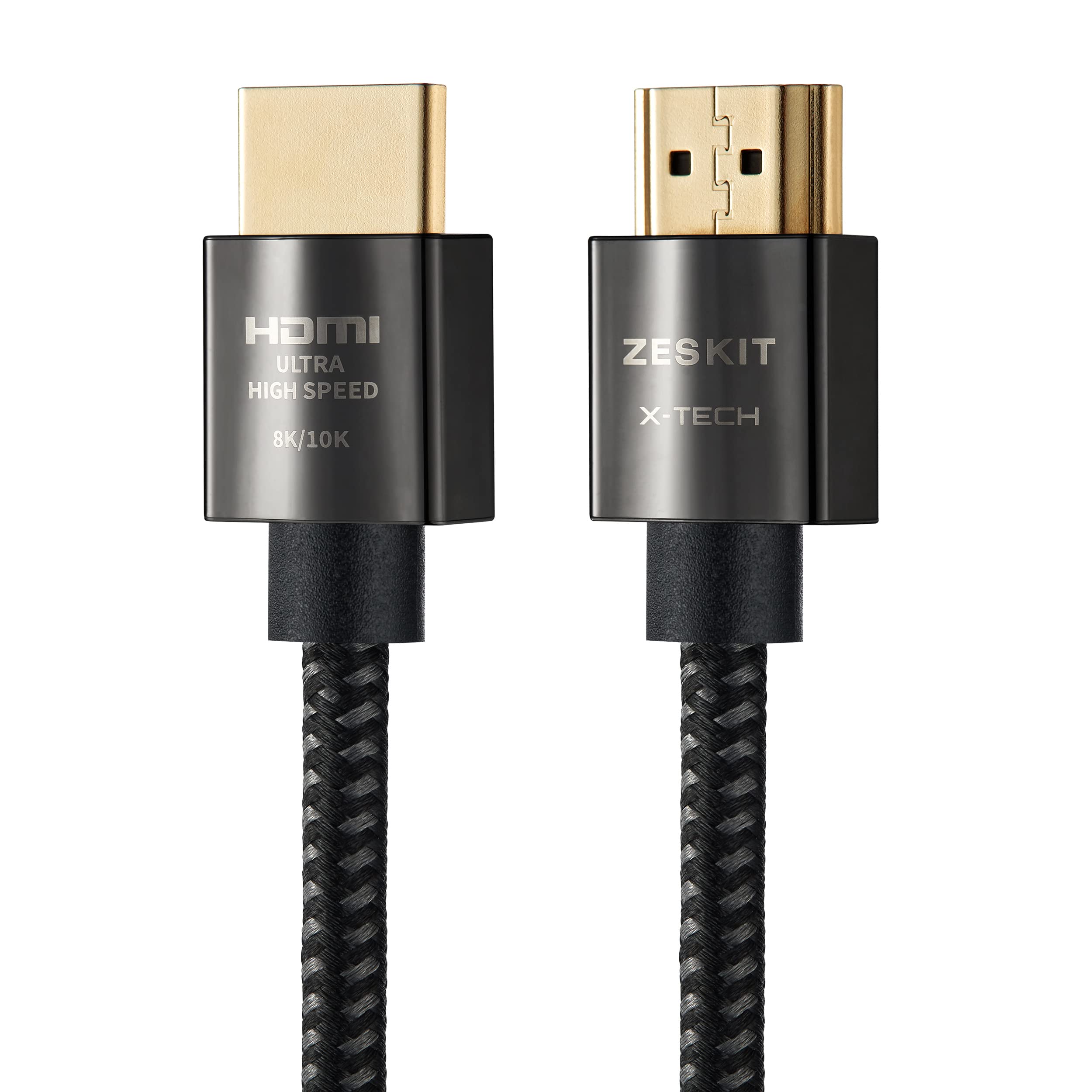 Zeskit X-Tech 2.1 8K HDMI有線テレビ ウルトラハイスピード 0.5m極柔同軸【Ultra High Speed HDMI Cable公証品】4K120サイクル 48Gbps超弾丸道路eARC Soundbar Ethernet Gaming 144サイクル HDR VRR HDCP2.2 2.3 Dolby Vision Atmos Apple TV Xbox SeriesX なおなお書き5対