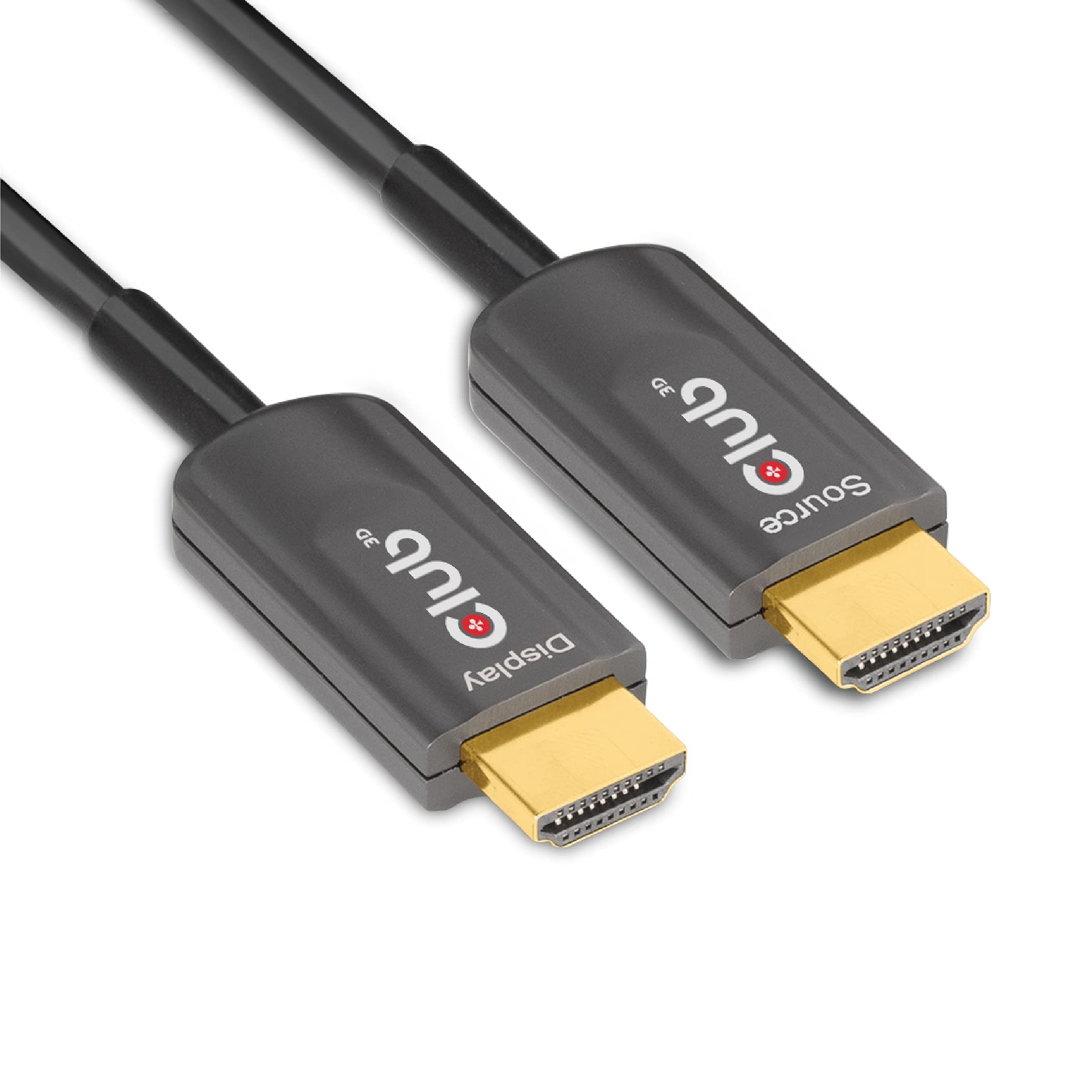 Club 3D HDMI 2.1 4K120サイクル 48Gbps 牡/牡 15m Active Optical Cable 能動的 光 証明 有線テレビ (CAC-1377)