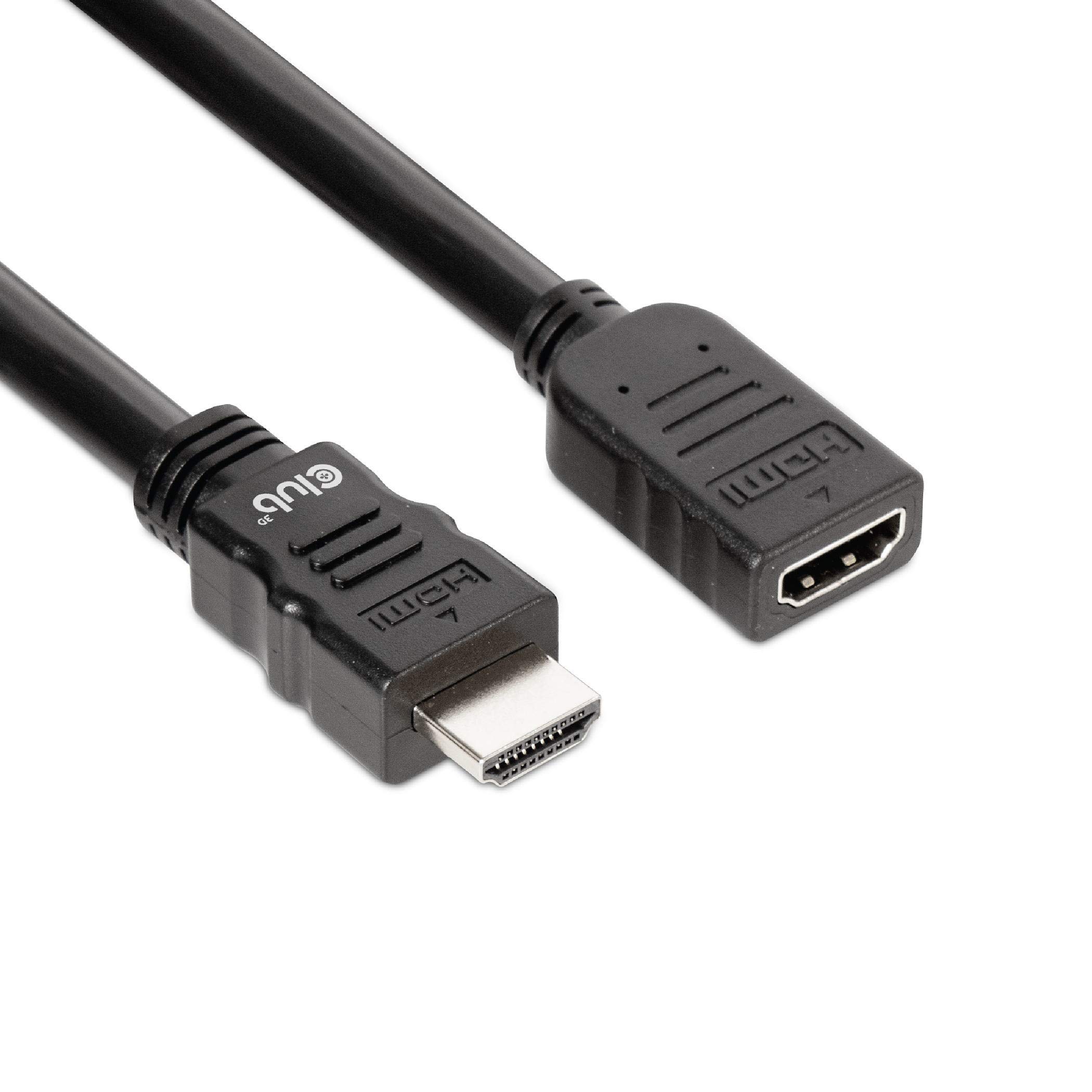 Club3D High Speed HDMI 2.0 4K60サイクル Male/Female 5m 26AWG 取りひろげる有線テレビ Extension Cable (CAC-1325) スマートフォン・タブレット-ケース・カバー