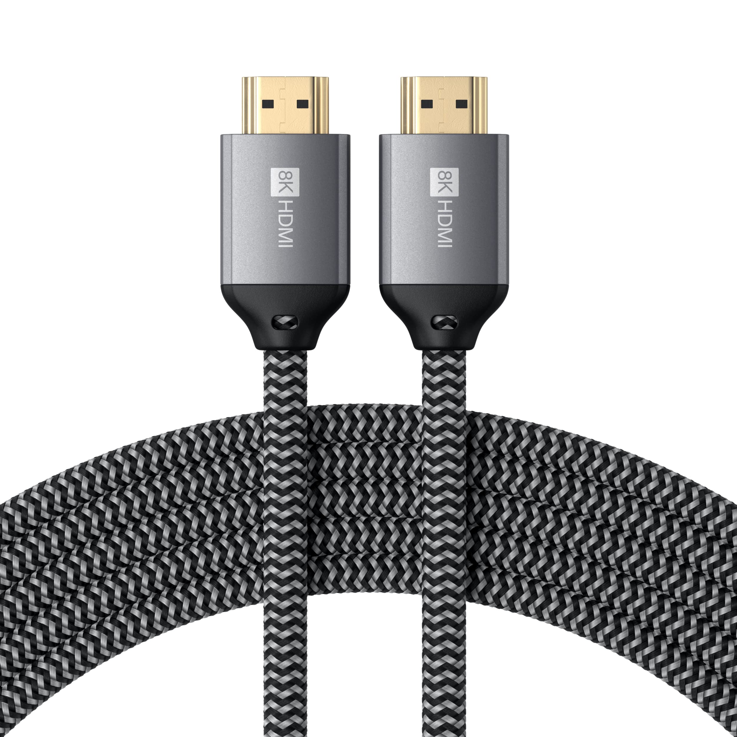 Satechi 8K HDMI - HDMI 2.1 有線テレビ (8K/60サイクル, 4K/120サイクル, 48Gbps相応う) (2m) (Apple 2021 MacBook Pro M1 Pro Max, 2021 iPad Pro など相応う)