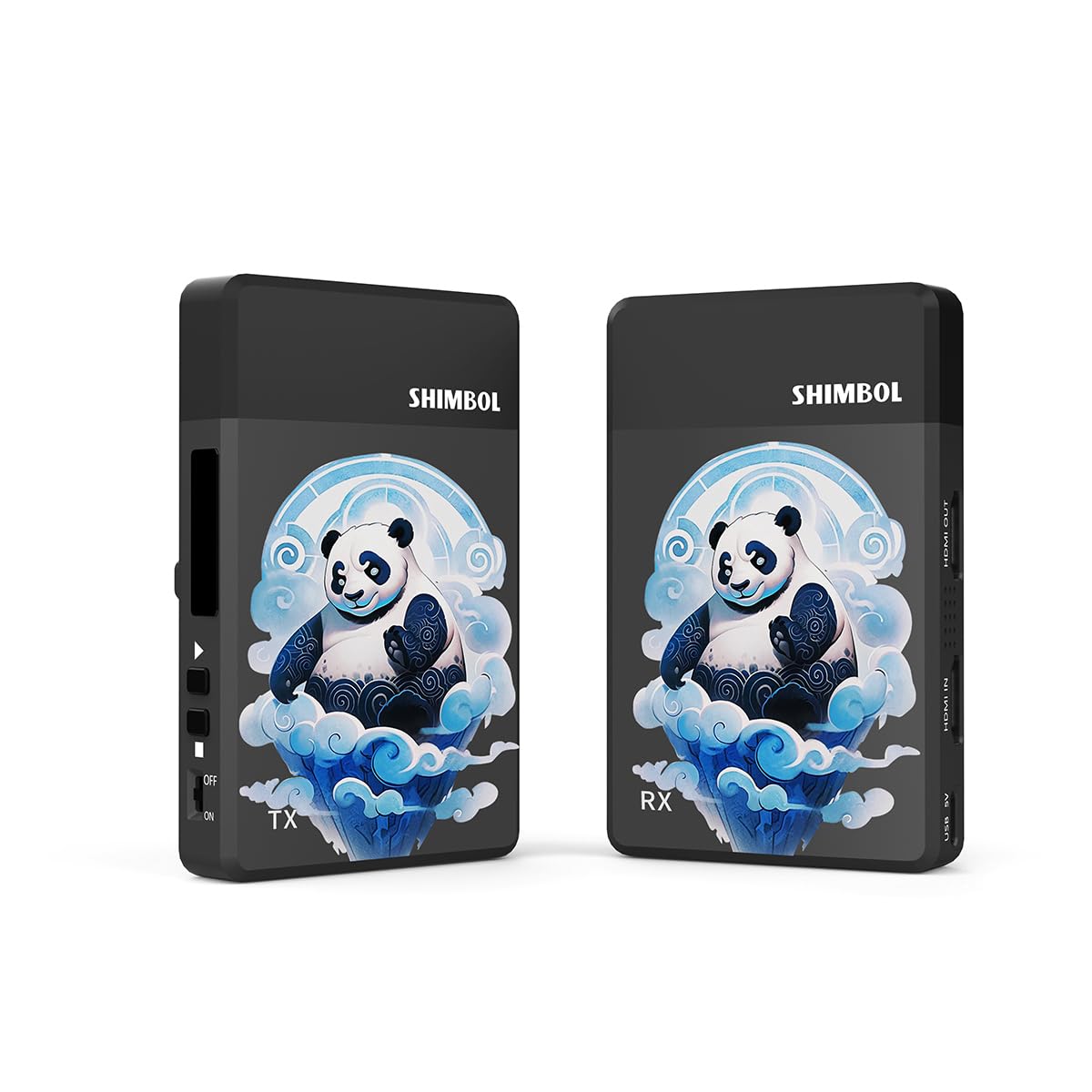 Shimbol TP Max ワイヤレス 映像伝送システム 5G HDMI 送信機&受信機1080p 60fps ?0.07秒低遅延 1000ft の伝送距離【屋外利用可能】