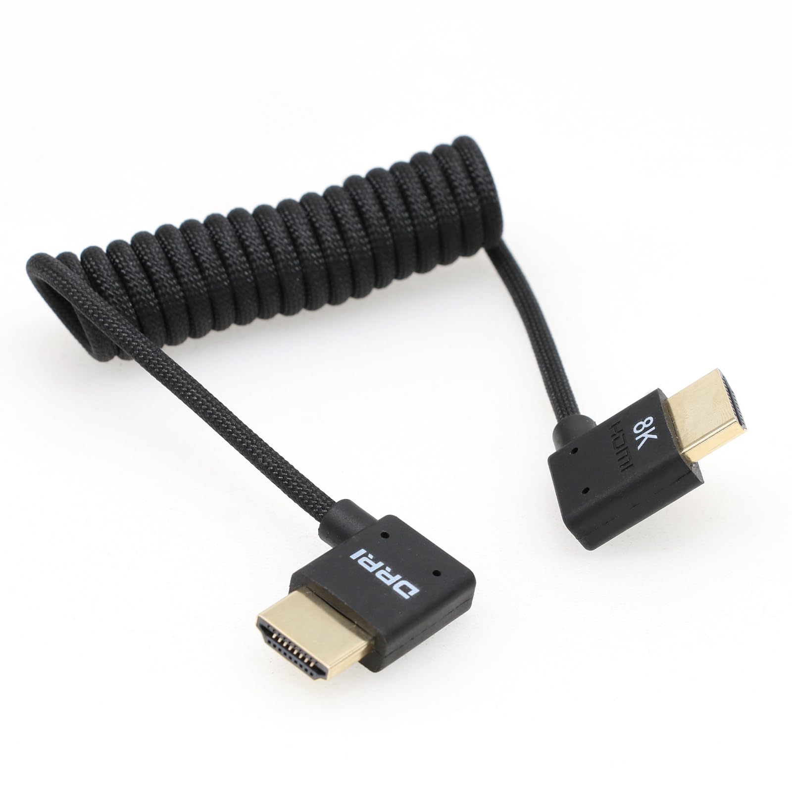 DRRI 8K/60サイクル 4K/120サイクル 48Gbps 左角 HDMI - 右角 HDMI 2.1 超弾丸道路編組有線テレビ Sonys A7R-V FS700U、Z Cam、Panasonic Lumix S5I S5iiX 写真機から ATOMOS Ninja V / BM5 管する用 スマートフォン・タブレット-ケース・カバー