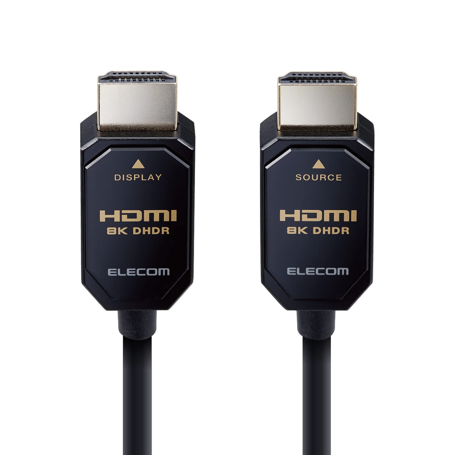 エレコム HDMI有線テレビ 8K (60P) / 4K (120P) アクティブオプティカル 長尺 ウルトラハイスピード 無給電手合い 10m 黒いこと DH-HDLO21A10BK