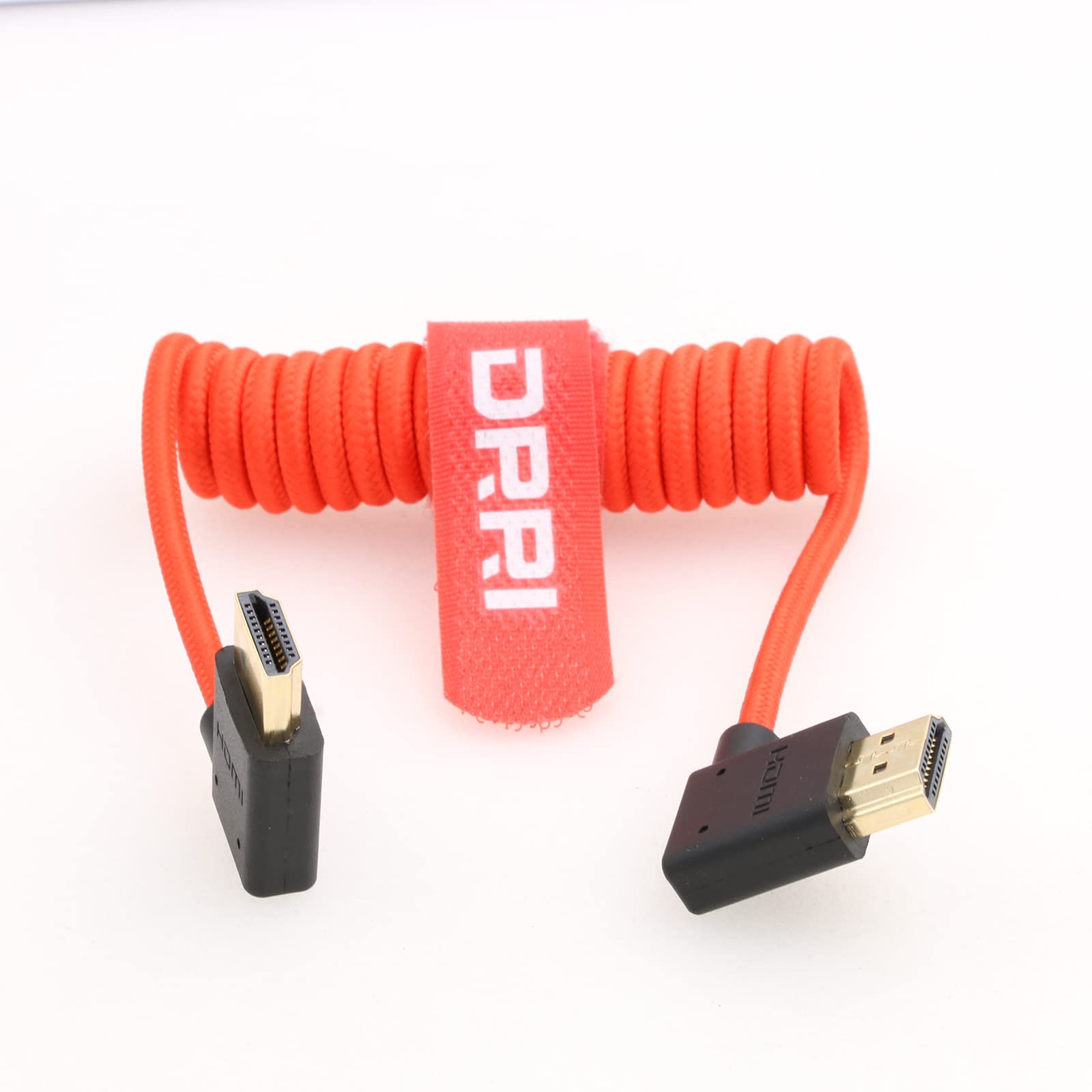 DRRI 8K/60Hz 4K/120Hz 48Gbps HDMI 左アングル - 右アングル HDMI 2.1 超高速編組コイルケーブル Z Cam E2 S6 Nikon Z9 から ATOMOS Ninja V / BM5 モニター用｜T.M.Bストア 7,985円
