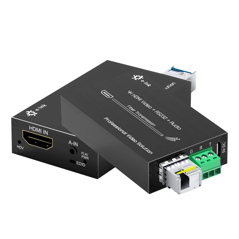 ミニHDMIファイバーエクステンダー-HDMIから衣料繊維への変換器、外の方ステレオオーディオを備えたシングルモードファイバーで最大限度20粁の4KHDMI映像媒体光トランシーバー