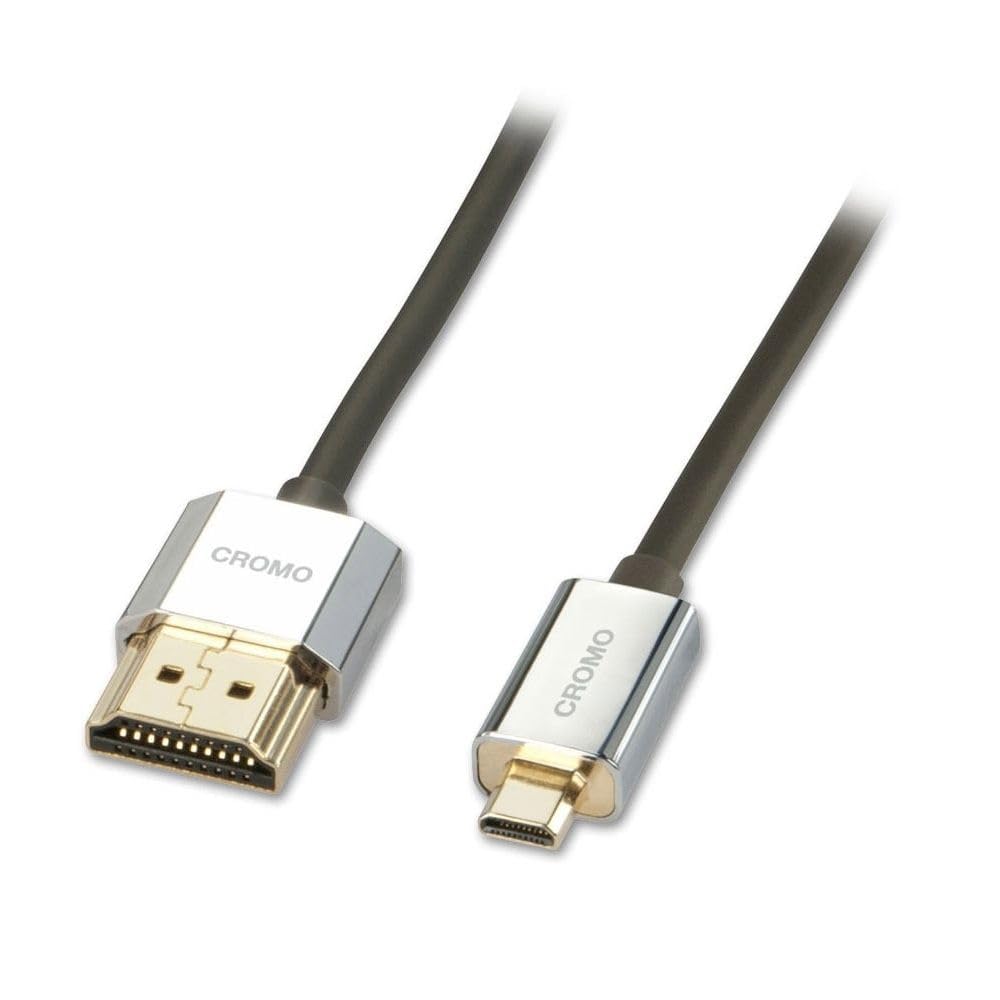 LINDY 2m CROMO LINE HDMI 2.0 Type-A to Type-D極細有線テレビ(型番:41682)