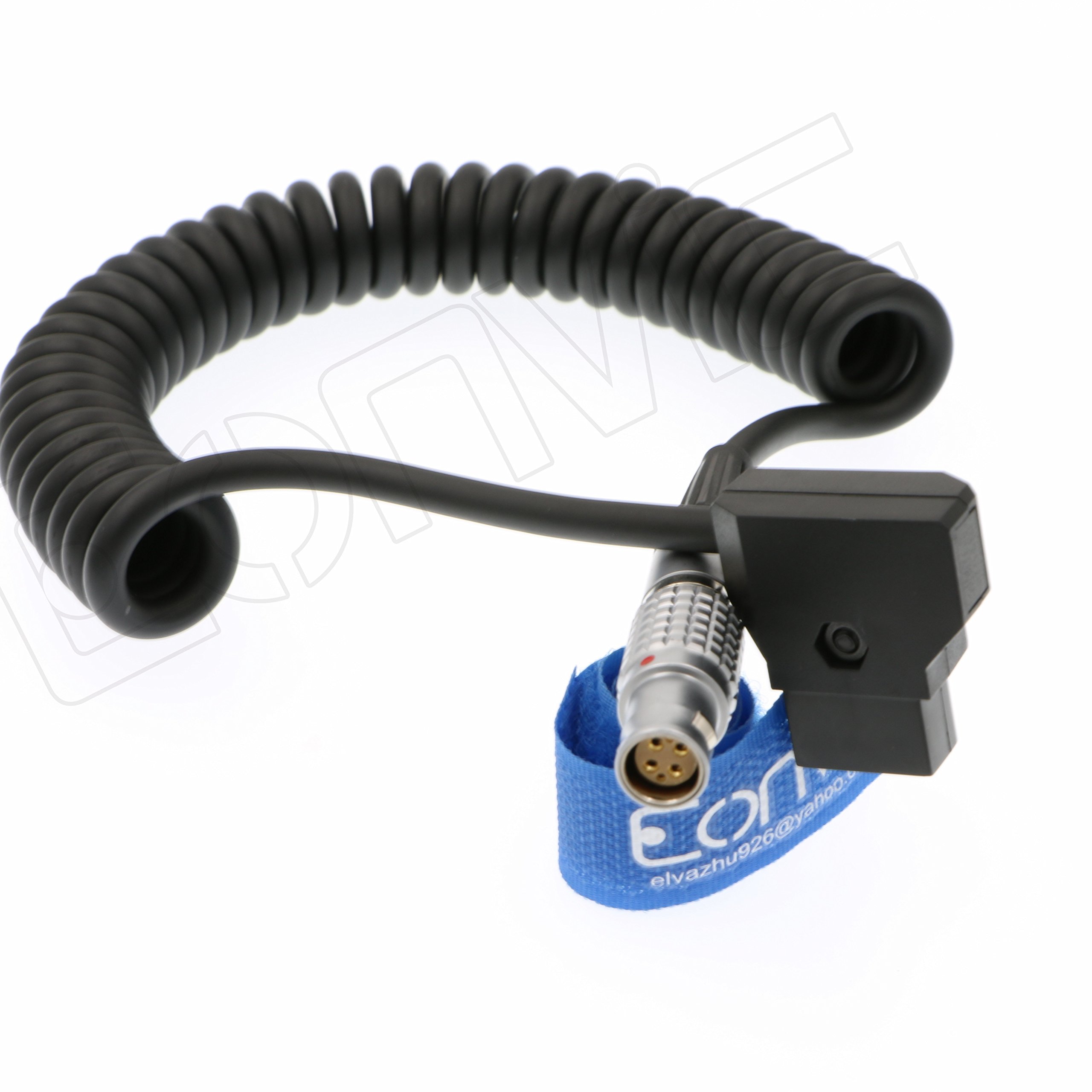 eonvic VマウントAntonバッテリーD - Tap to 1b 6ピンメス電源コイルケーブルfor Red Epicスカーレット (6pin coiled cable)