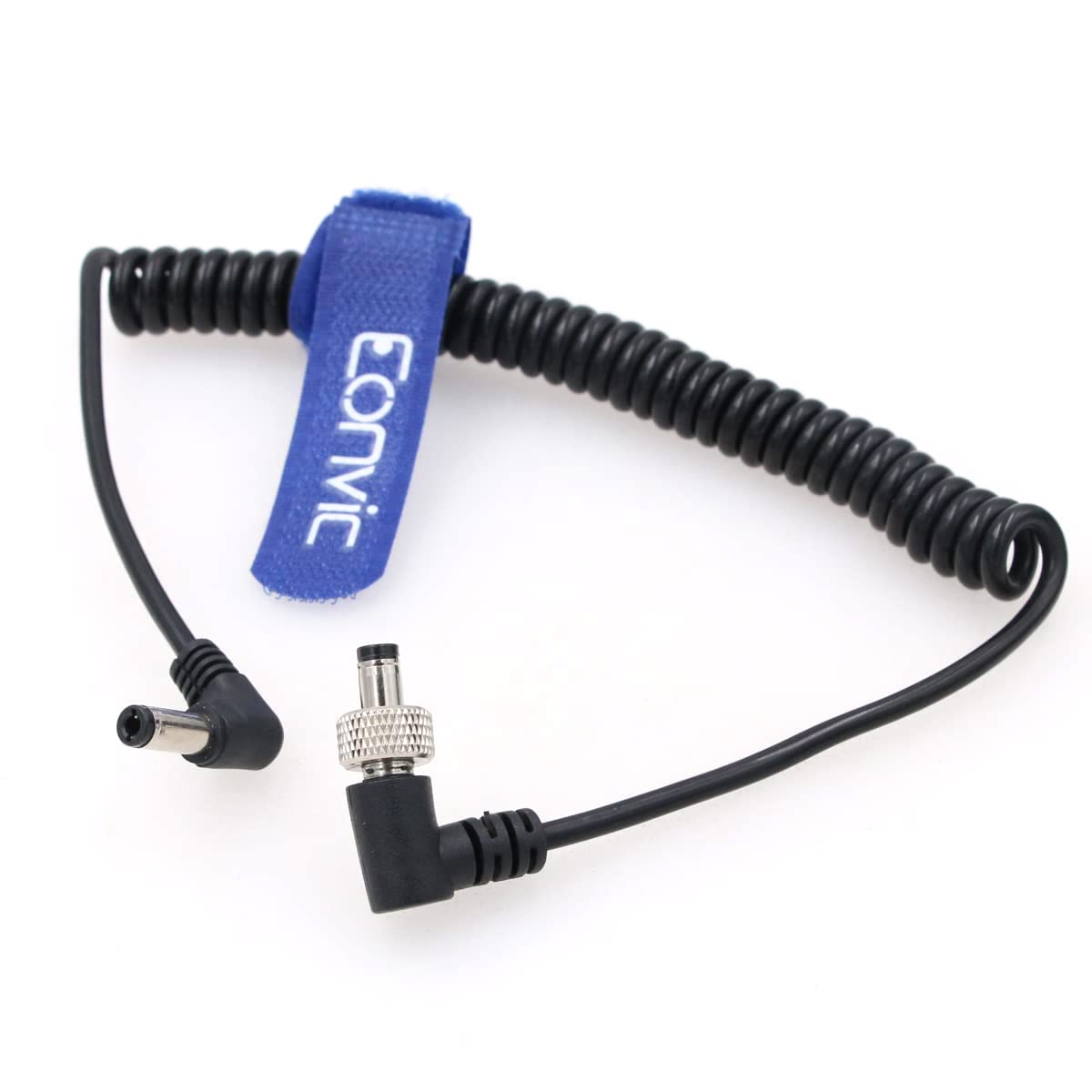 Eonvic パワースプリングケーブルロック DC 2.5 ミリメートル直角から Dc 2.5 直角 Lectrosonics SR 受信機 ATOMOS/SmallHD 702 タッチ用