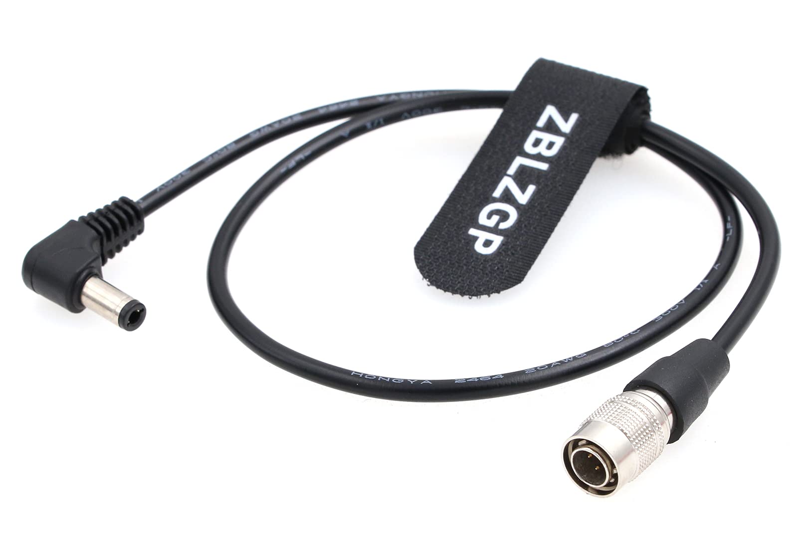 ZBLZGP 直角 2.5 DC - Hirose 4ピン オス電源ケーブル Zoom F8 / Zoom F4 / サウンドデバイス / Blackmagic 用|T.M.Bストア