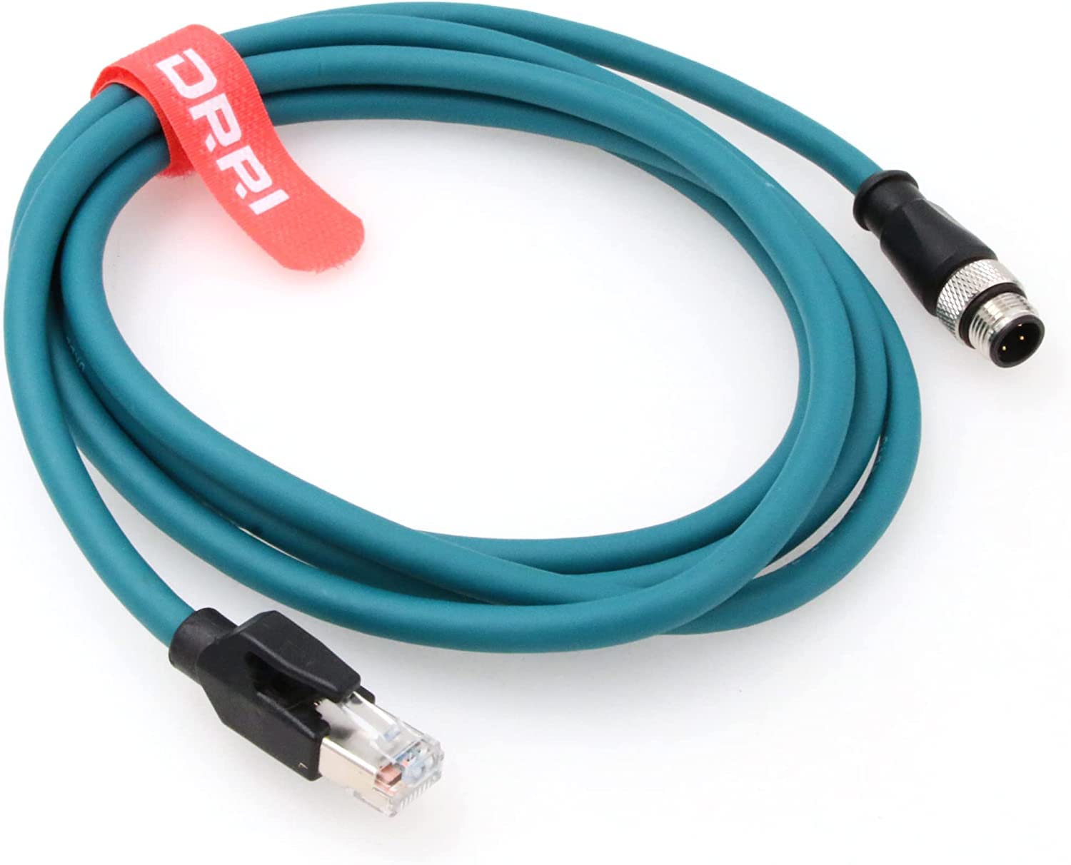 DRRI M12 4いの一番 D吊りひも牡 - RJ45イーサネットコネクタ CAT5遮蔽物有線テレビ 取り替えっこ製作用写真機用(8M)