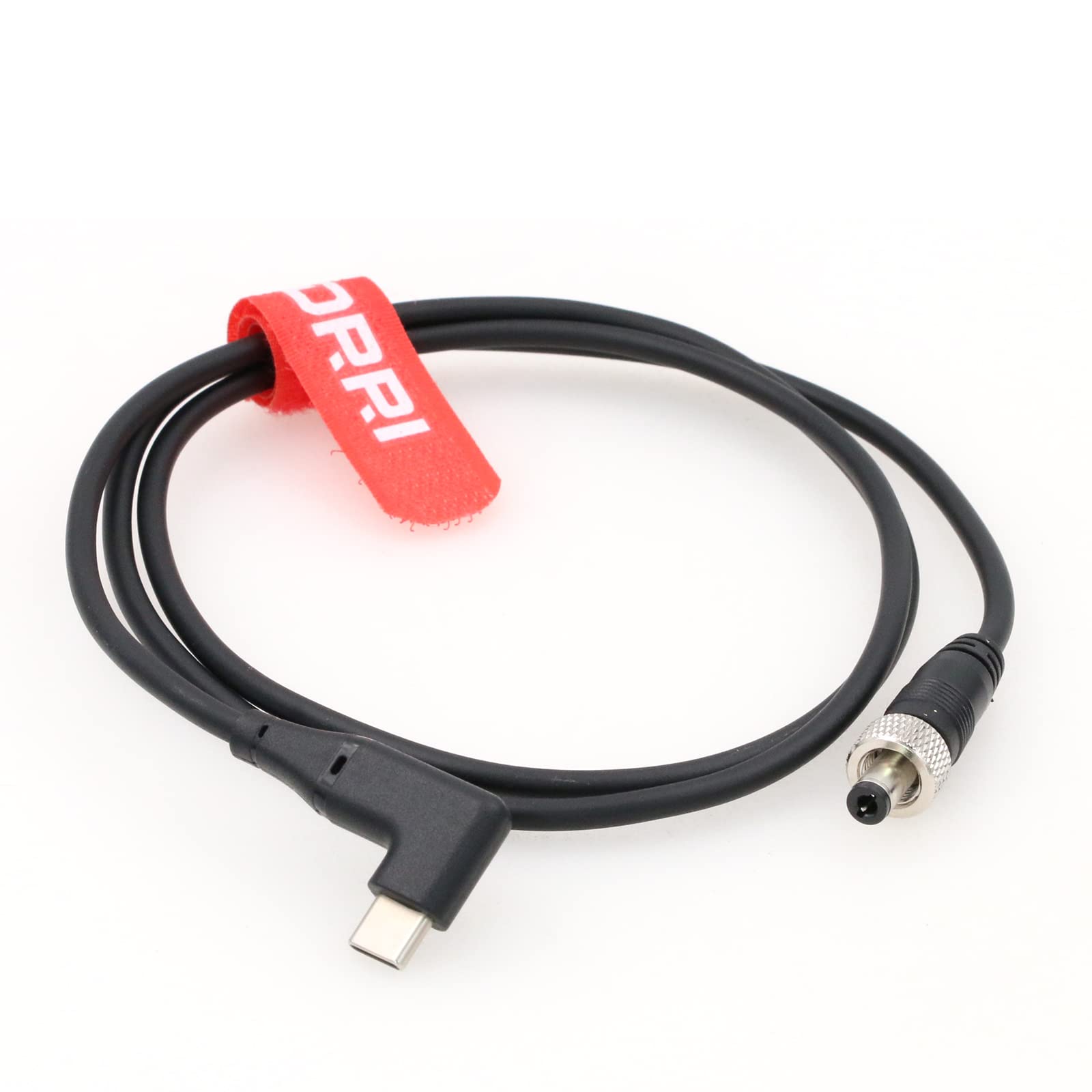 DRRI ロック 5.5 X2.1mm DCから直角 USB-C PD 高速充電12V電源ケーブル Atomos Ninja V Monitor/Zwo ASI冷却