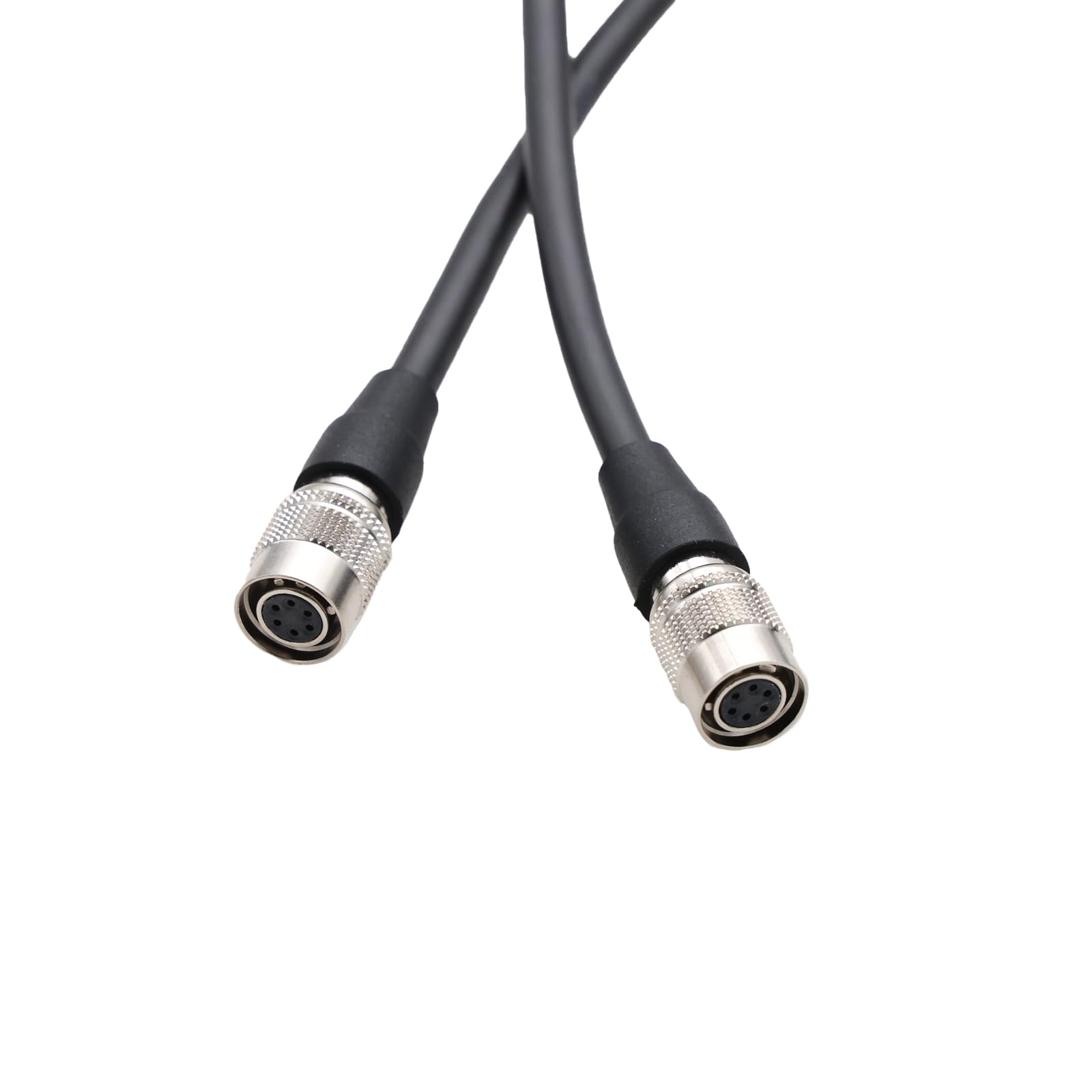 ZBLZGP Hirose 6ピンメス→Hirose 6ピンメスケーブル 工業用Basler CCDカメラ用 (5M、ストレート)