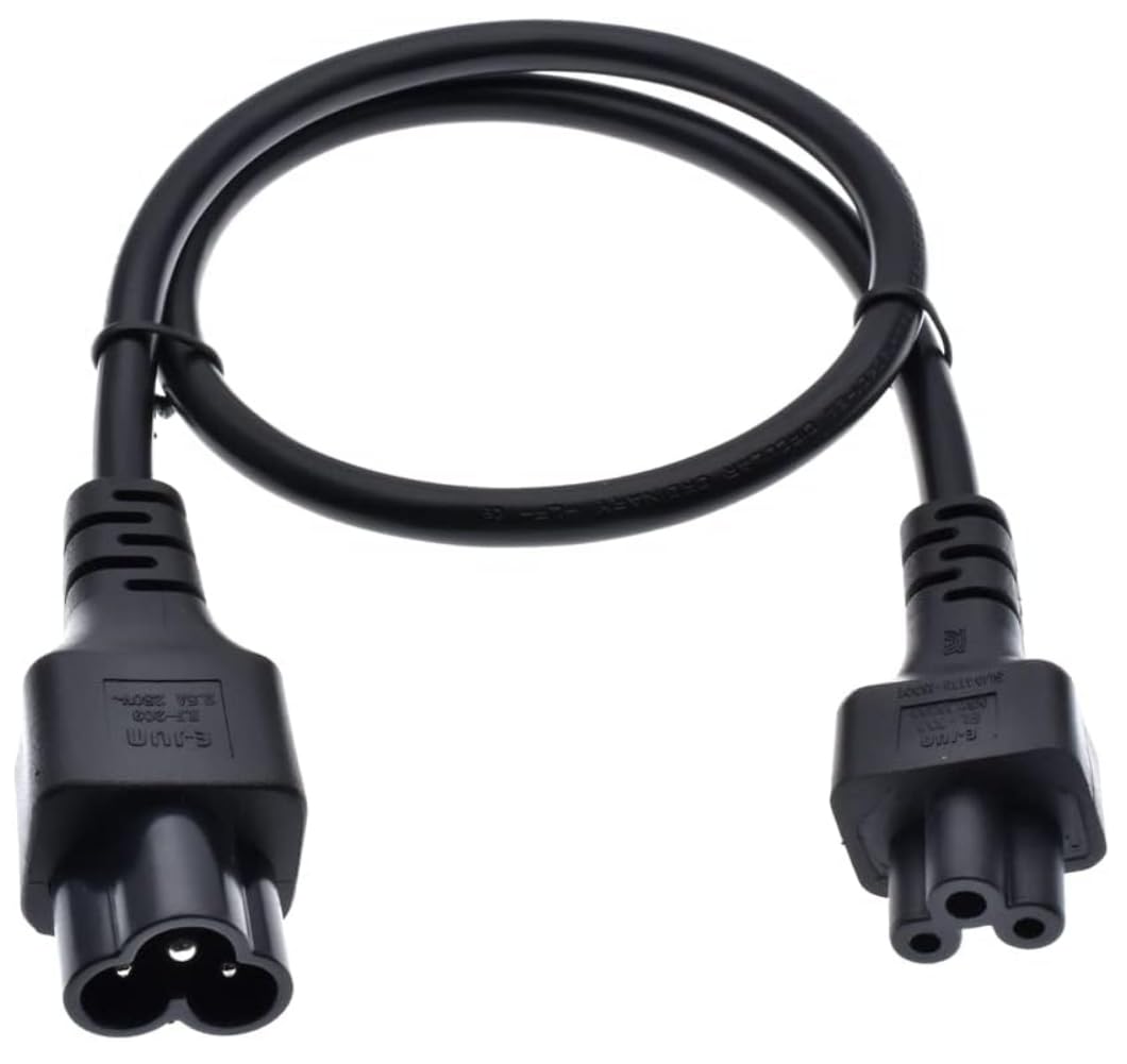 JLY 1.8M acワット数吊りひも C5 to C6 2.5A-250V C6 - C5 取りひろげる有線テレビ 取り替えっこ有線テレビ PDU UPS UL標準尺度御墨付き 純銅芯 軽さ 多重保護すること 耐候性 耐摩耗 映写機、デジタル規摸、バーコード機関、テレビ受像機な