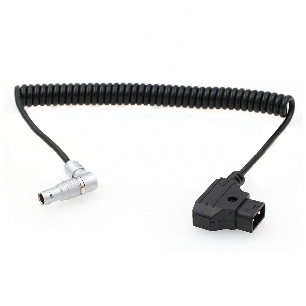 SZRMCC JTZ Zacuto Kameleon X01K DP30EVFコイル状電源ケーブル直角0B4ピンからDタップ2ピンオス (Coiled Cable)