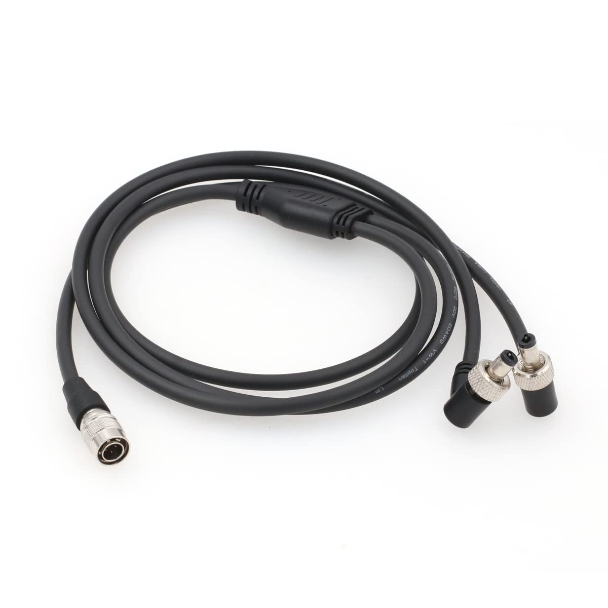 Eonvic 4ピン Hirose オス - デュアルロック直角 DC 電源ケーブル (Lectrosonics SR シリーズ レシーバー DCR822、Zaxcom QRX 200、QRX 100 用)｜T.M.Bストア