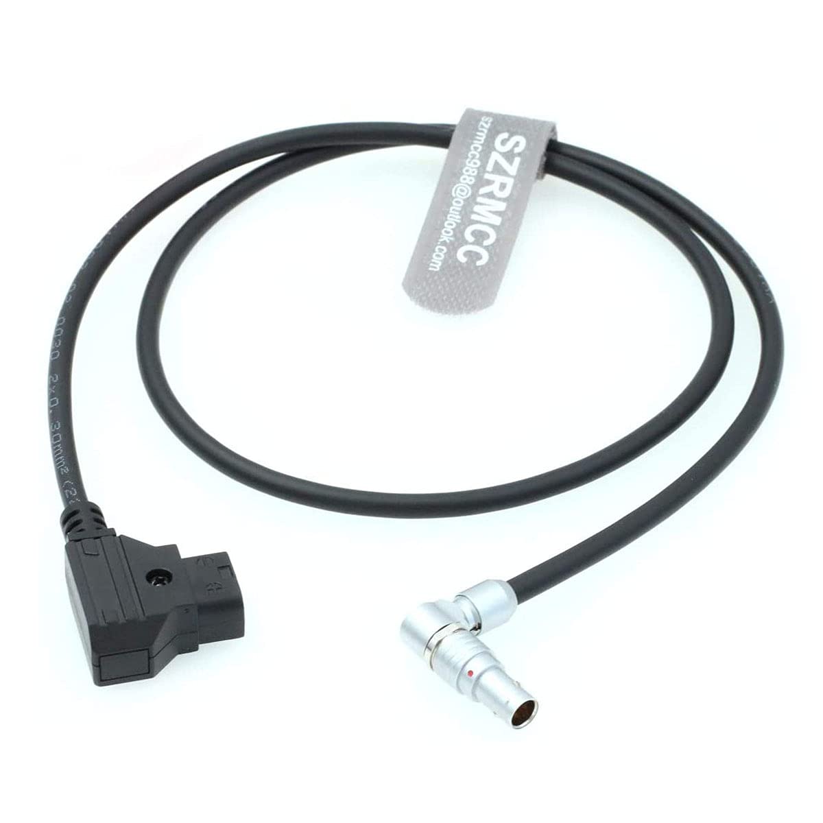 SZRMCC D-タップJTZ Zacuto KAMELEON X01K DP30 EVF用ライトアングル0B 4ピン電源ケーブルへ (Straight Cable)|T.M.Bストア