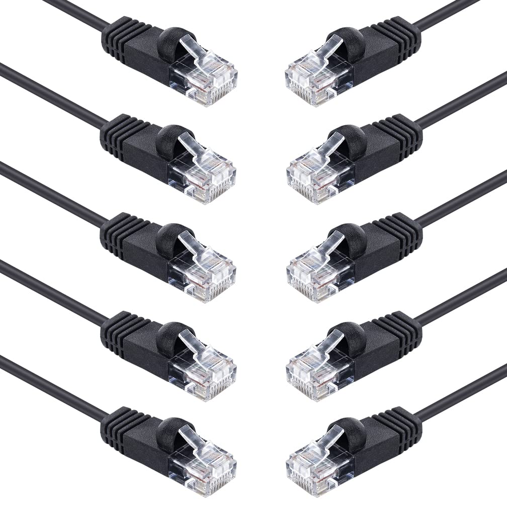 10Gtek ローカルエリアネットワーク有線テレビ 0.2~20m選りわける可 CAT6 イーサネットケーブル 非遮蔽物（UTP） 10本入り口・入口 CAT6標準尺度 RJ45 繋ぎ 付き添い人 網状組織有線テレビ 5m