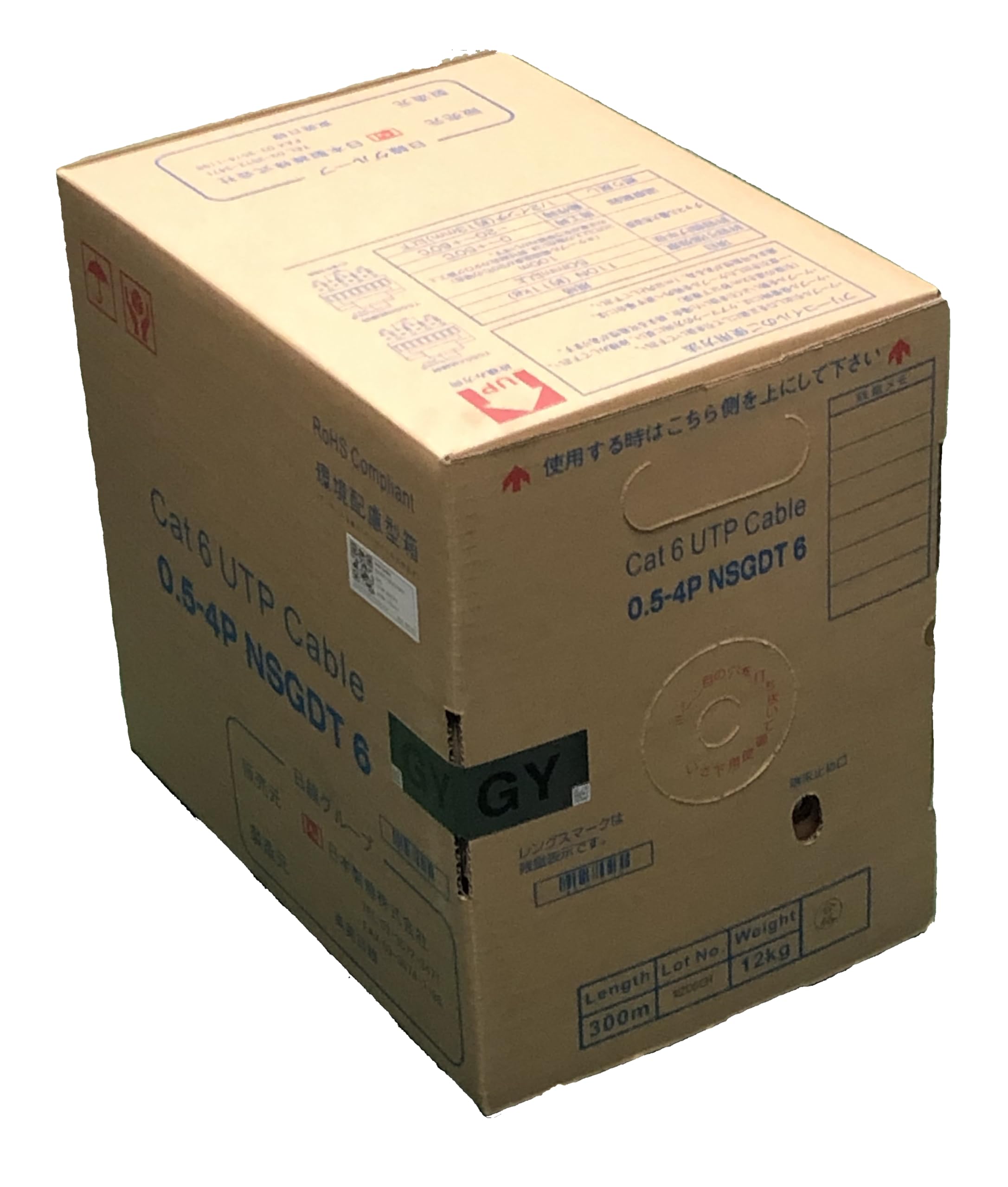【新品】日本製線　Cat6 UTPケーブル WH 0.5-4P NSGDT6 楽天市場】0.5-4P NSGDT6 日本製線 300m LANケーブル CAT6 UTP