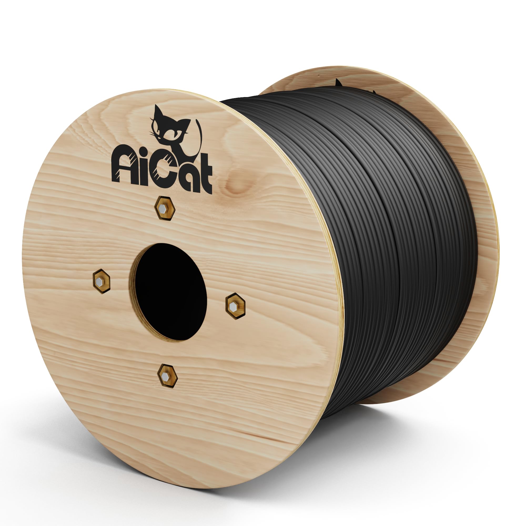AiCat（エーアイキャット） Cat6（種族6）身をもって埋設有線テレビ 300m - 23AWG 益荒男裸銅、550MHz、UL判定基準お墨付き手に入れる済み、非シールドツイストペアUTPライザーCMX定格、雨合羽、UV抵抗性（紫外線抵抗性）C