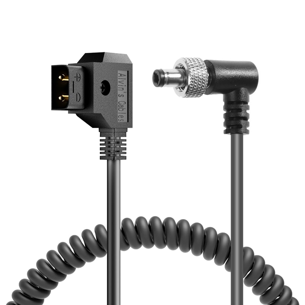 Alvin's Cables Video Devices PIX-E7 PIX-E5 7 タッチスクリーン touch screen display 用の ロック DC 5.5 2.1 to D tap スプリング 電源 ケーブル