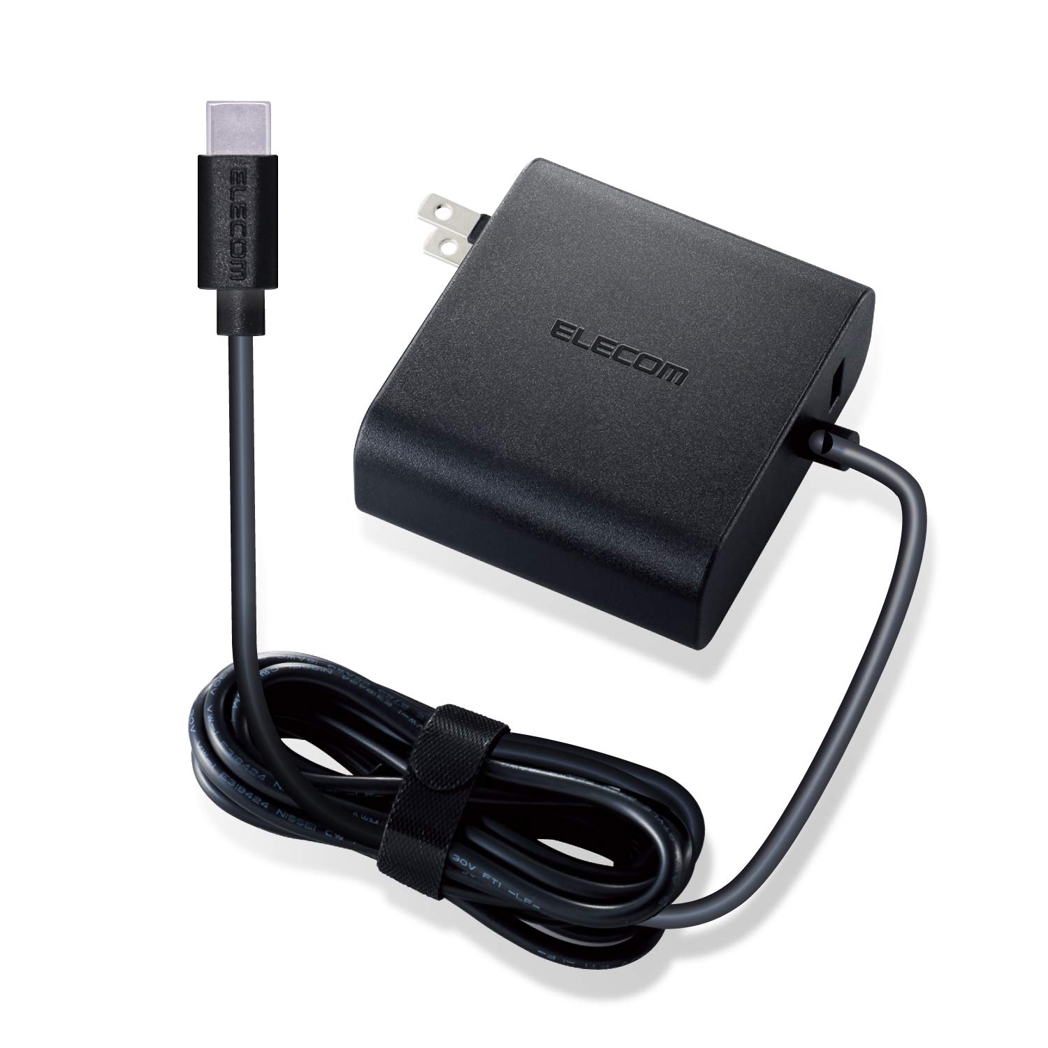 エレコム 万覚え帳パソコン用ACアダプタ Type-C PD相応う 57W 有線テレビ一体型 USB1界面 2m 黒いこと ACDC-PD0357BK