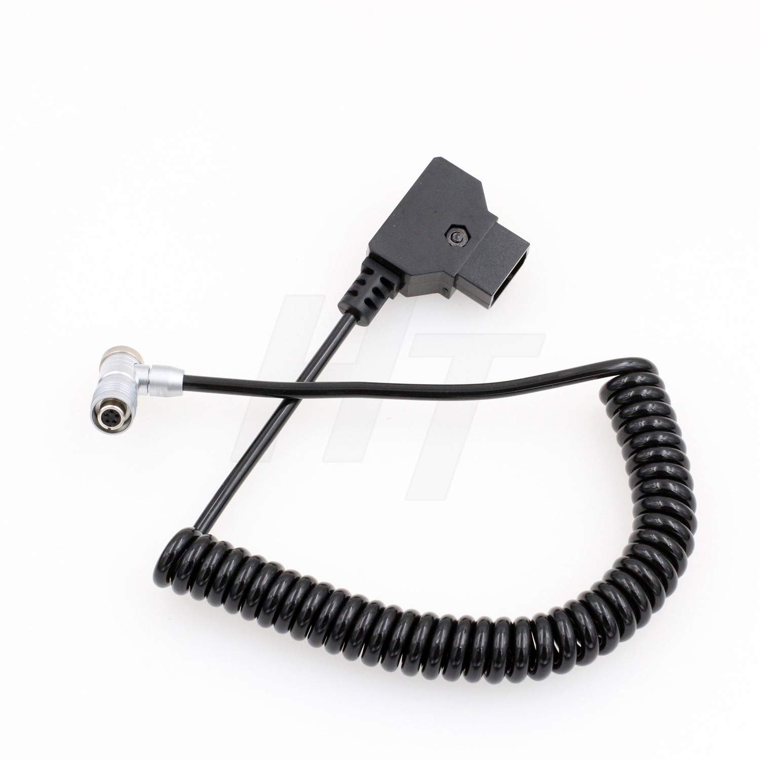 HangTon V-MOUNT D-Tap 5ピン電源ケーブル PortKeys LH5H LH5Pモニター用 コイル状ライトアングル 5P (肘、コイル状)