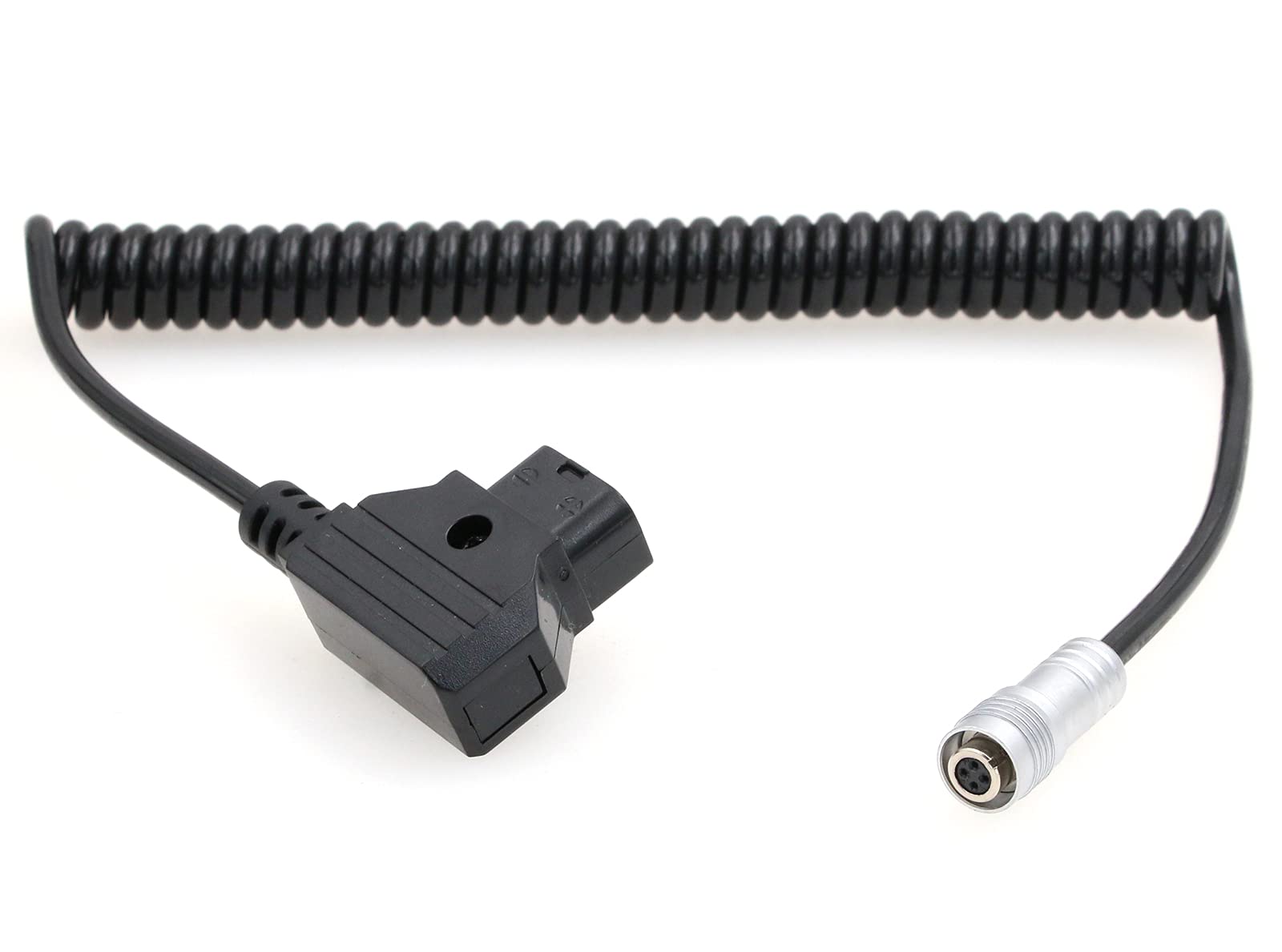 ZBLZGP D-tap to XS6 4ピンメス コイル状電源ケーブル IKAN PortKeys BM5 BM7 HH7 HS7T モニター用 (コイル状ケーブル)