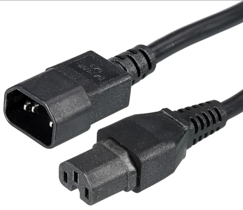 CYD 1.8M c14 to c15ワット数有線テレビ C14-C15 ワット数吊りひも 10A-250V PDU c14 c15有線テレビ 純銅芯 UL標準尺度御墨付き 多重保護すること 耐摩耗 低熱のある状態 耐熱耐寒 万覚え帳マイコン、物真似機、管する、冷房装置などに相応う 3本入